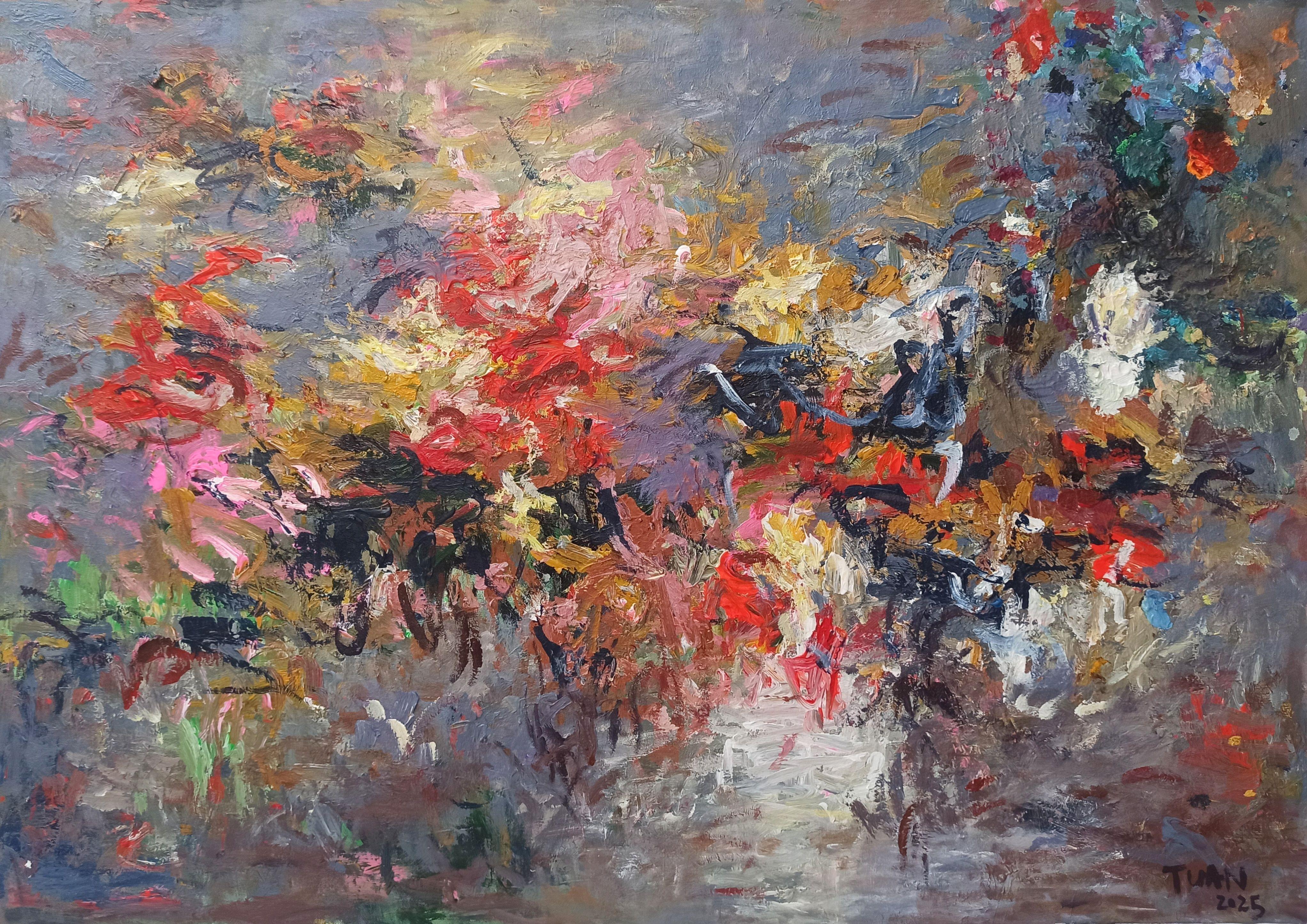 Summer Scent, Painting, Acrylic on Canvas