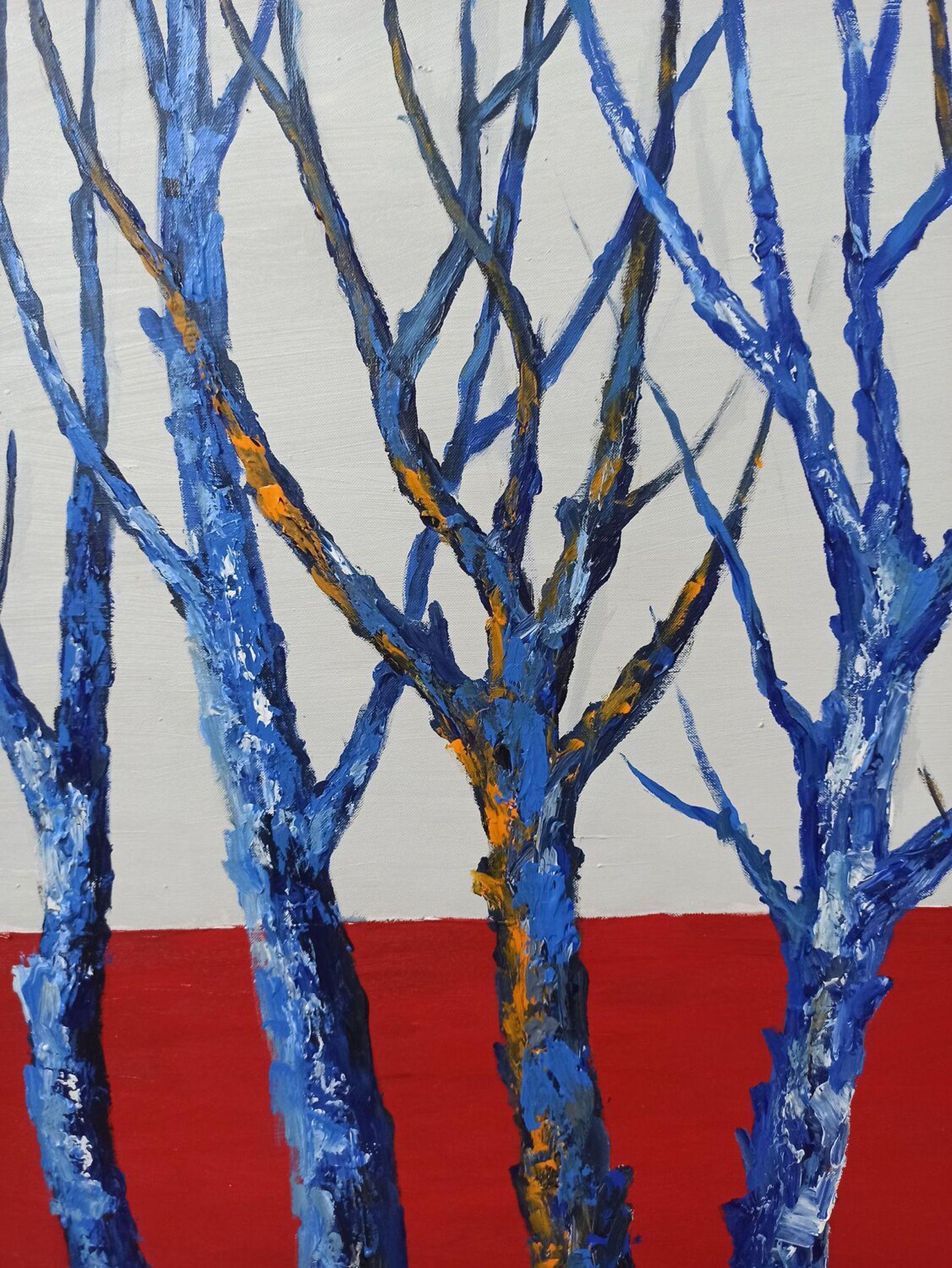 Landschaft mit Bäumen, Gemälde, Acryl auf Leinwand (Expressionismus), Painting, von LE ANH TUAN
