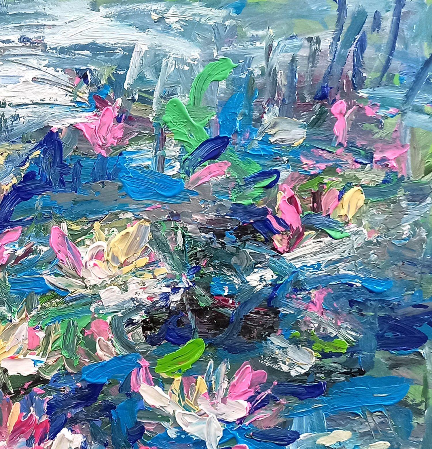 Nenúfares, Pintura, Acrílico sobre lienzo en venta 1