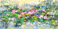 Nenúfares, Pintura, Acrílico sobre lienzo