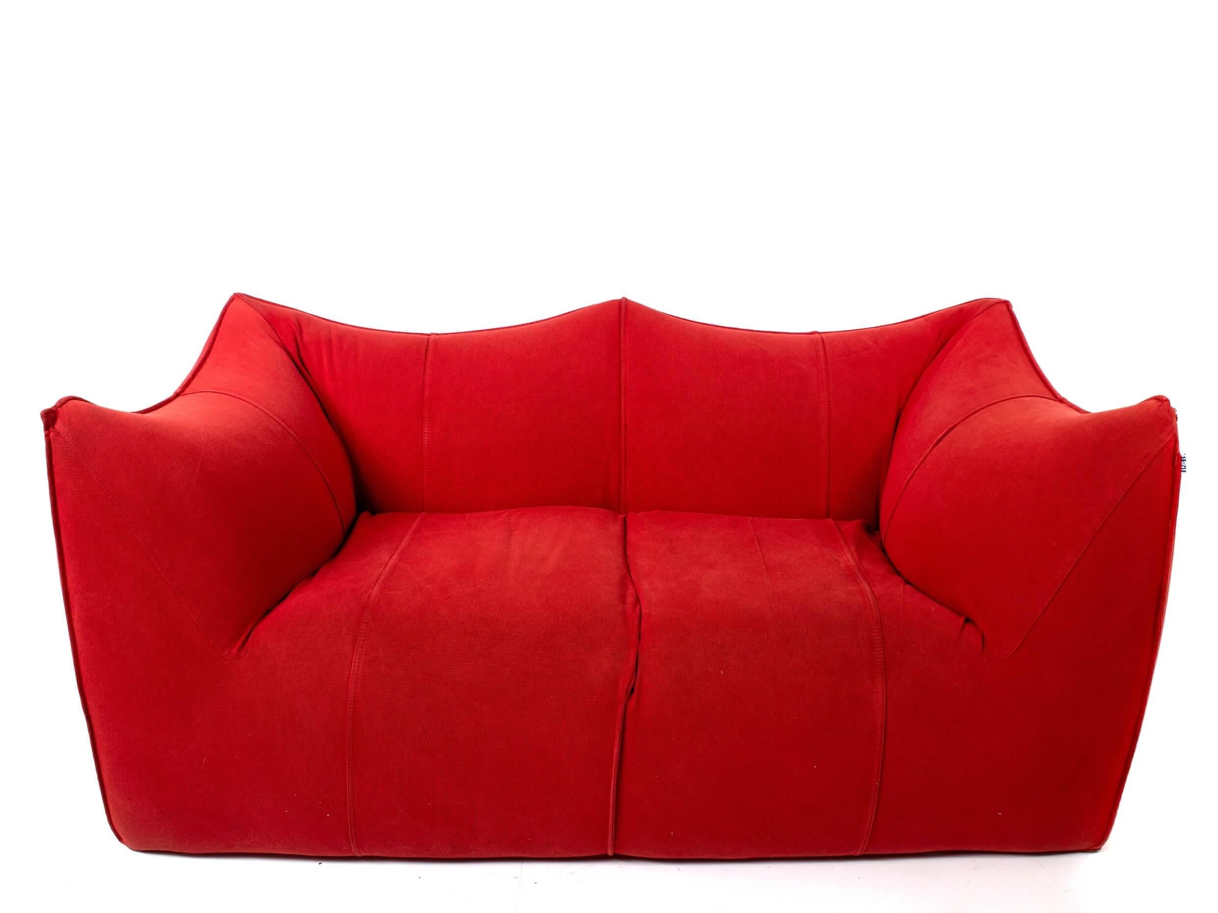 Mid-Century Modern Le Bambole 2 Seat Sofa by Mario Bellini for B&B Italia, 1970s