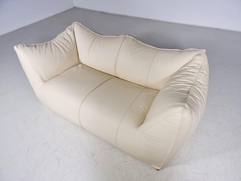 Leather Le Bambole 2-Seater Sofa by Mario Bellini for B&B Italia, 1970s For Sale