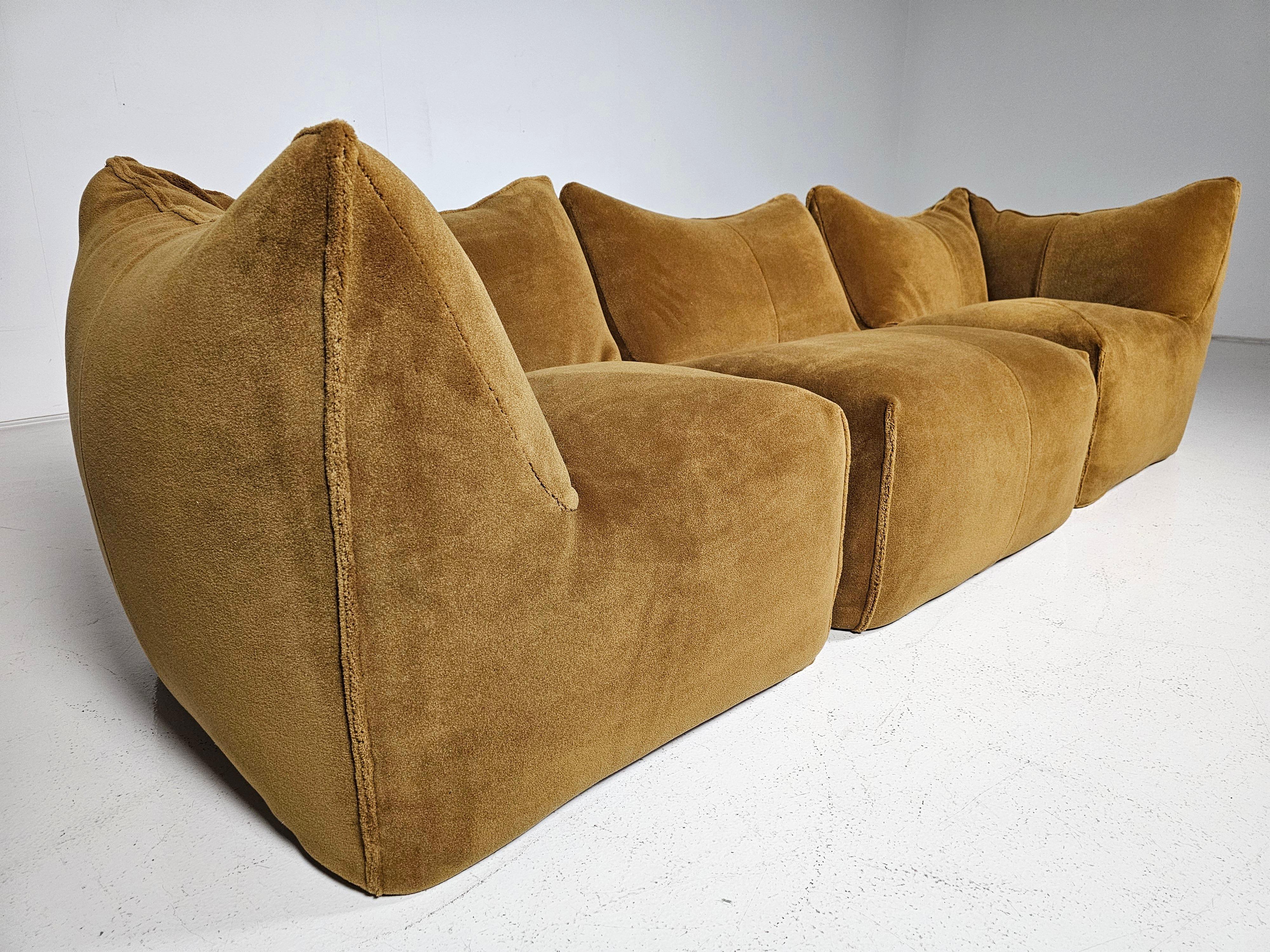 Le Bambole 3-seater Modular Sofa by Mario Bellni for B&B Italia, 1970s In Good Condition In amstelveen, NL