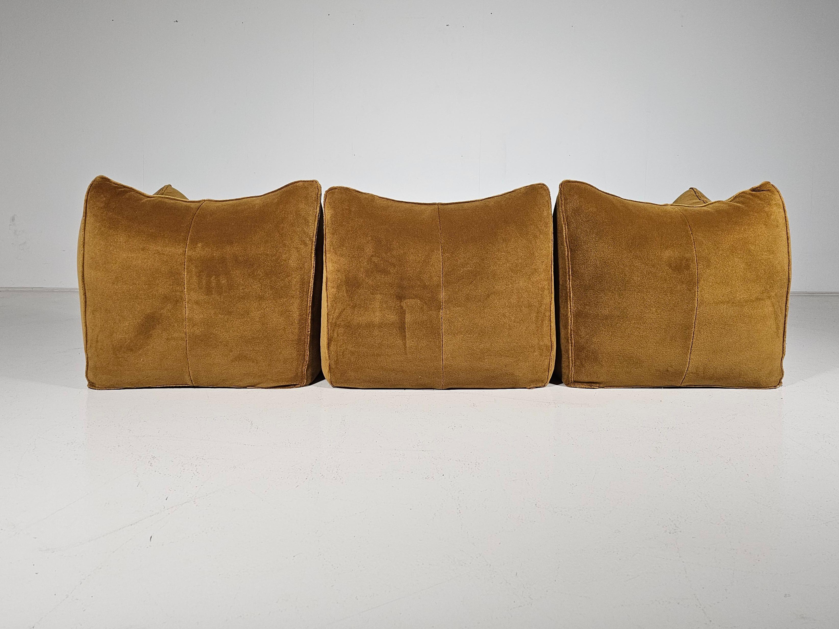 Le Bambole 3-seater Modular Sofa by Mario Bellni for B&B Italia, 1970s 1