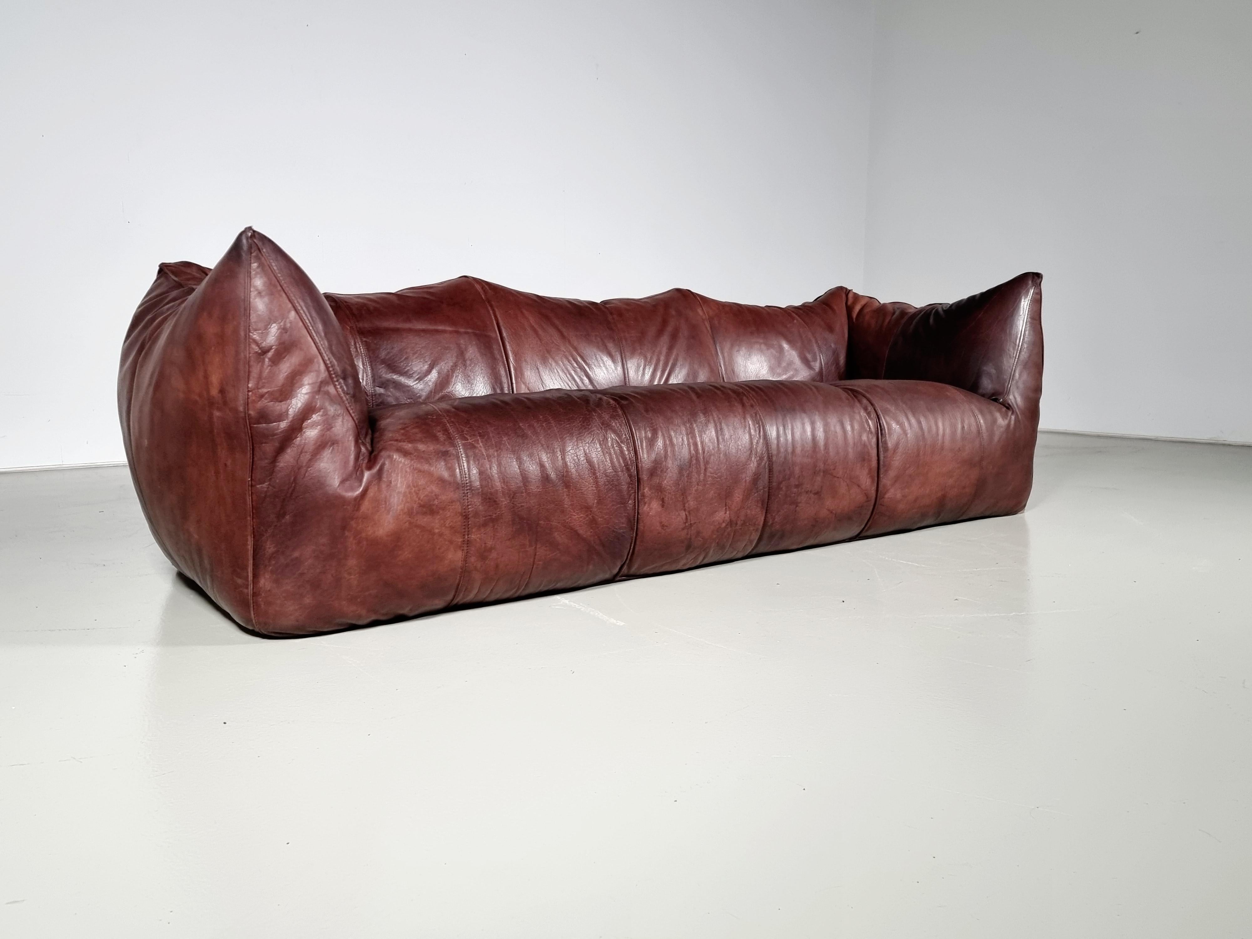 Italian Le Bambole 3-Seater Sofa by Mario Bellini for C&B Italia, 1970s For Sale