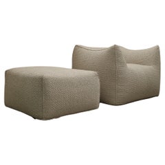 Le Bambole armchair and pouf designed by Mario Bellini for B&b Italia 1972