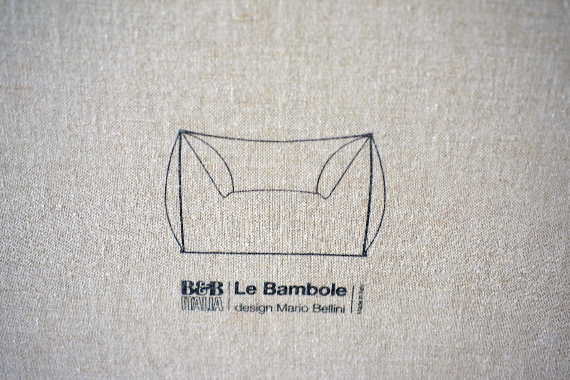Le Bambole armchair by Mario Bellini for B&B Italia, 2022 For Sale 1