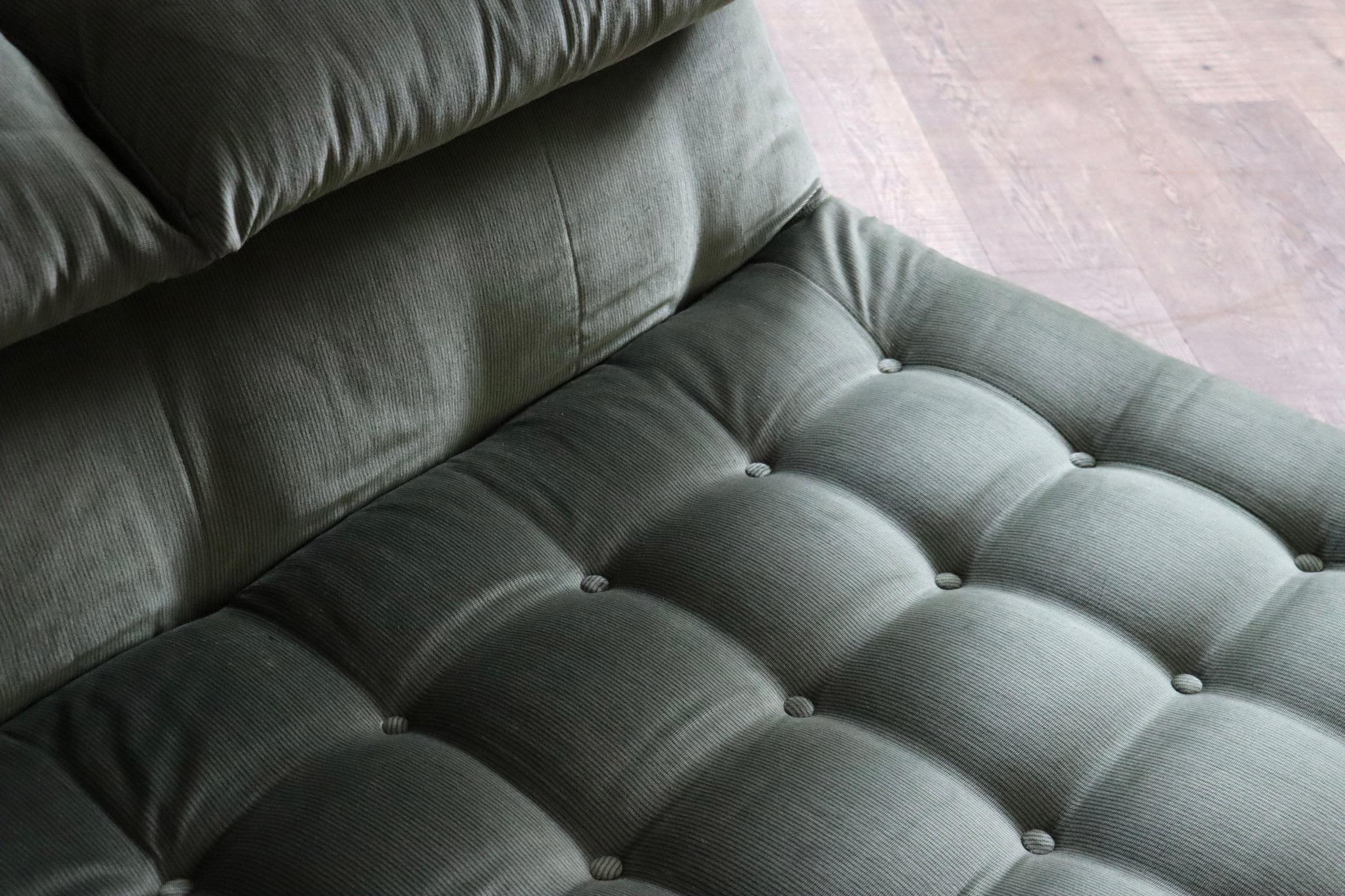 Lit Le bambole en velours vert Par Mario Bellini pour B&B Italia, 1970 en vente 9