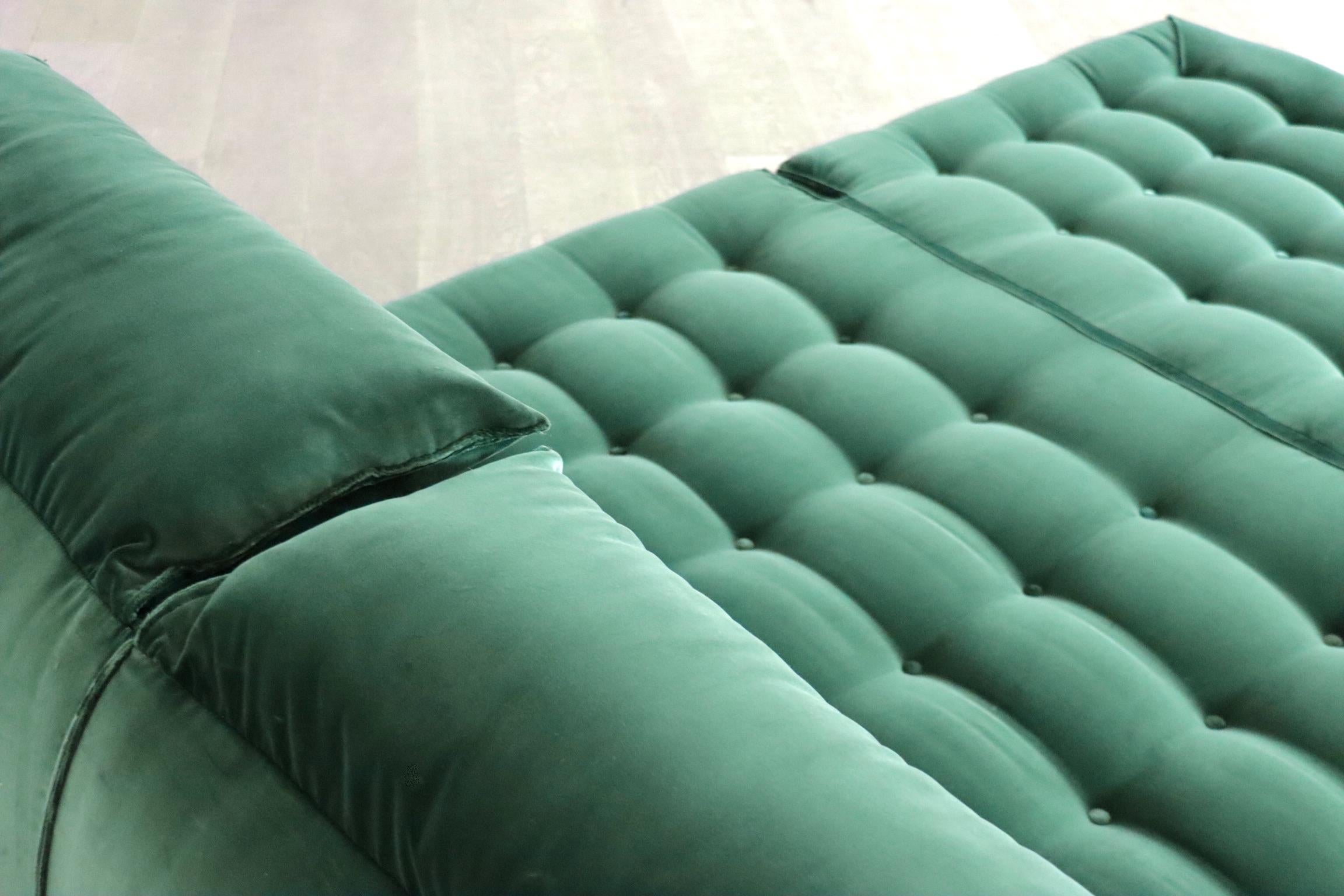 Le Bambole Bed In Velvet By Mario Bellini For B&B Italia, 1970s 2