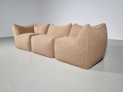 Le Bambole Bouclé Sectional Sofa by Mario Bellni for B&B Italia, 1970s
