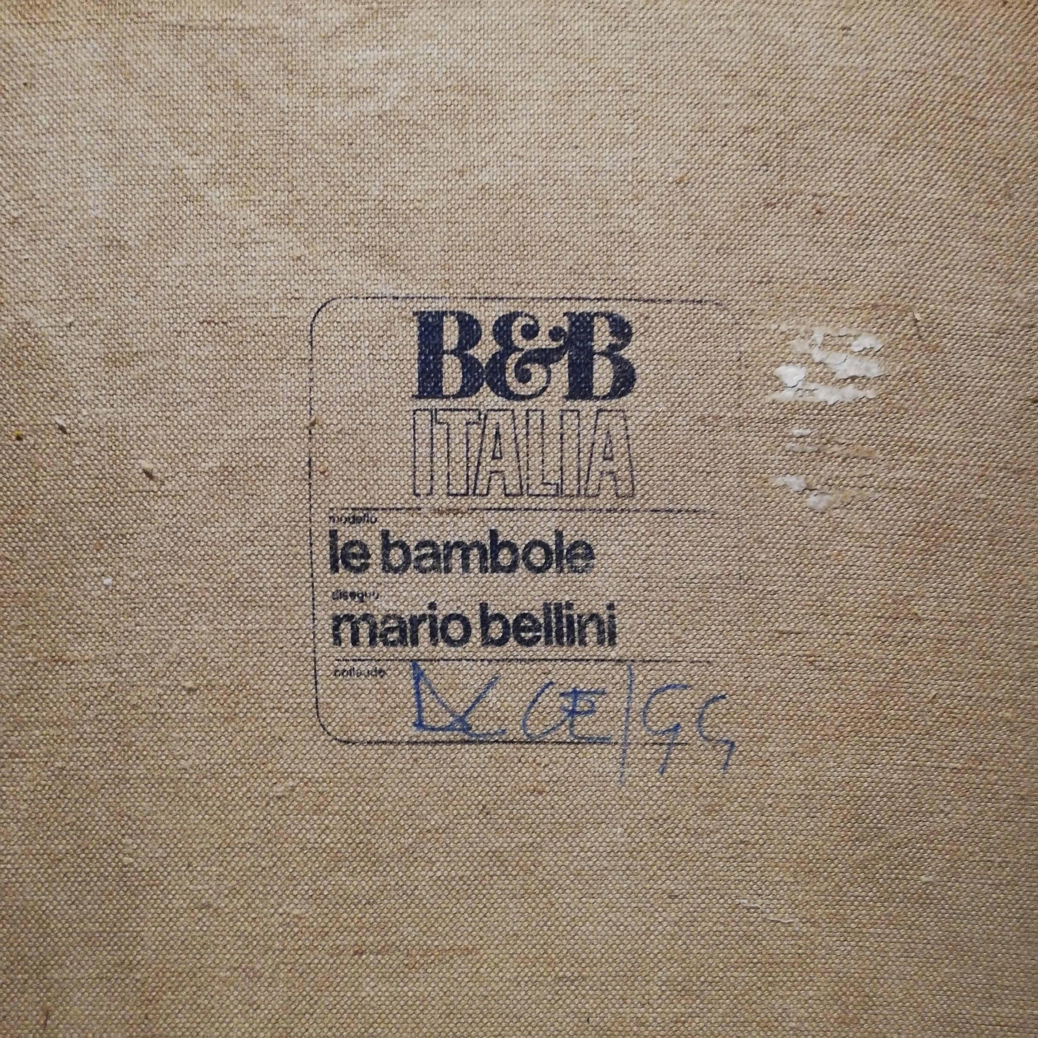 Le Bambole by Mario Bellini for B&b Italia 1972 1