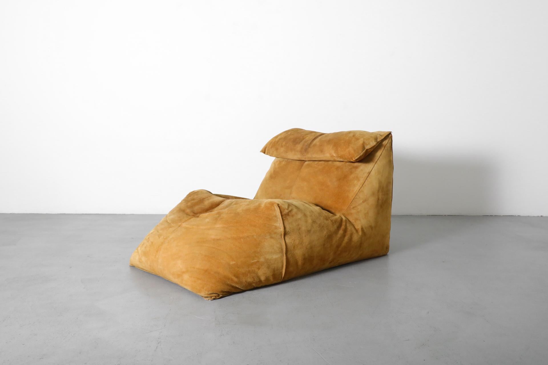 Chaise Longue Le Bambole en ante caramelo de Mario Bellini para C&B Italia finales del siglo XX