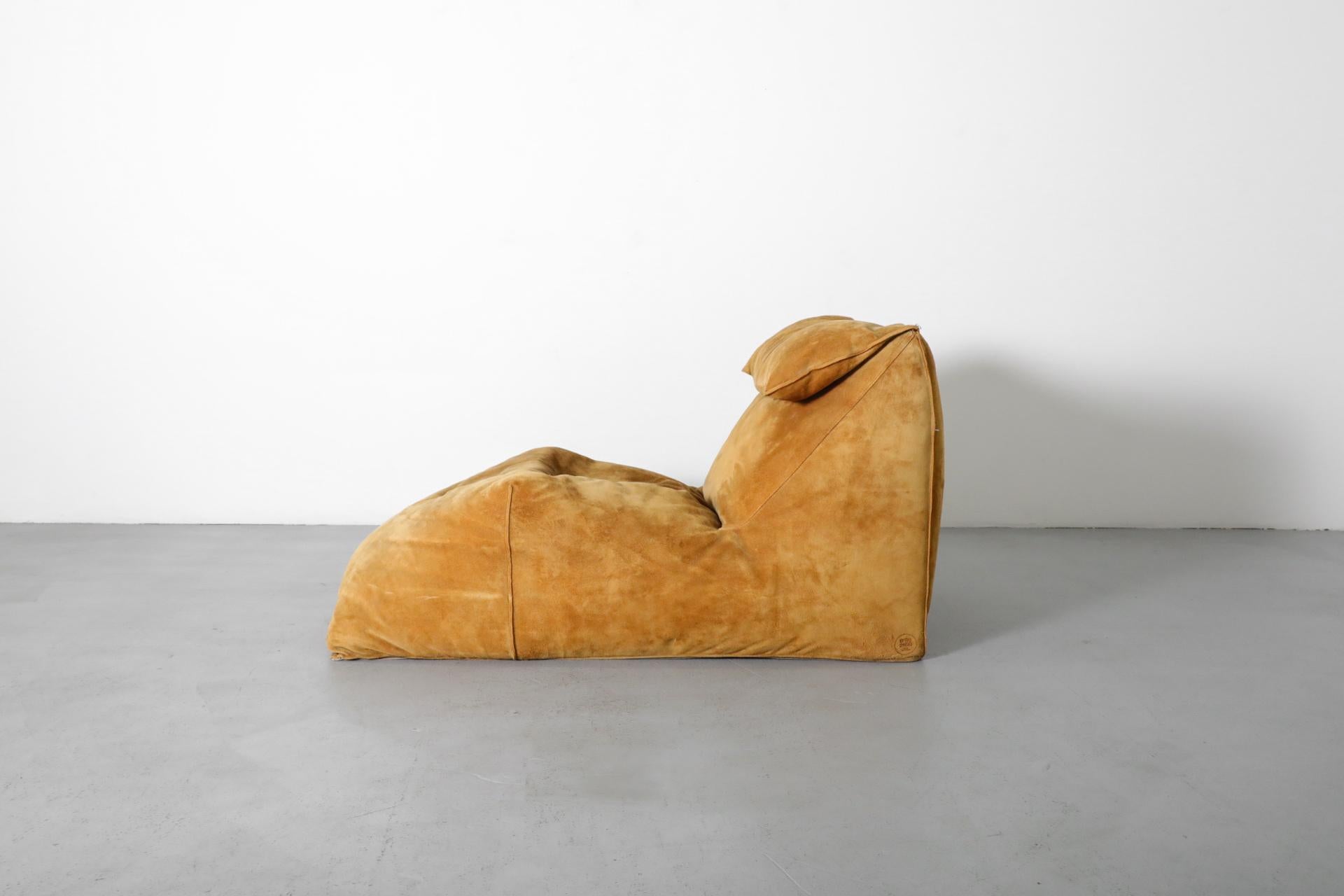 Chaise Longue Le Bambole en ante caramelo de Mario Bellini para C&B Italia Gamuza