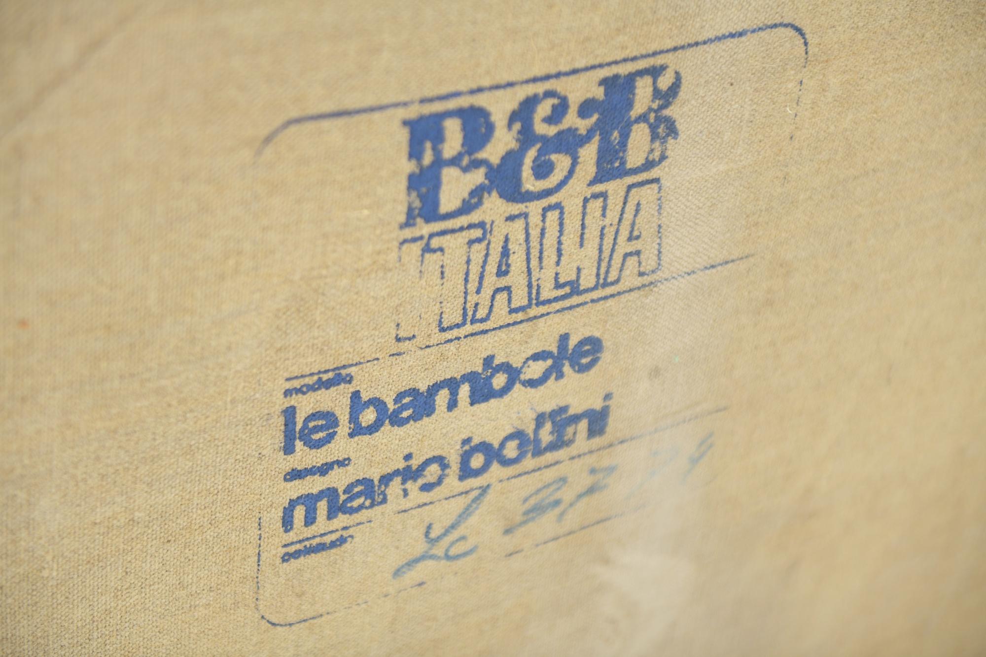 Le Bambole in Original Dark Brown Leather by Mario Bellini for B&B Italia 12