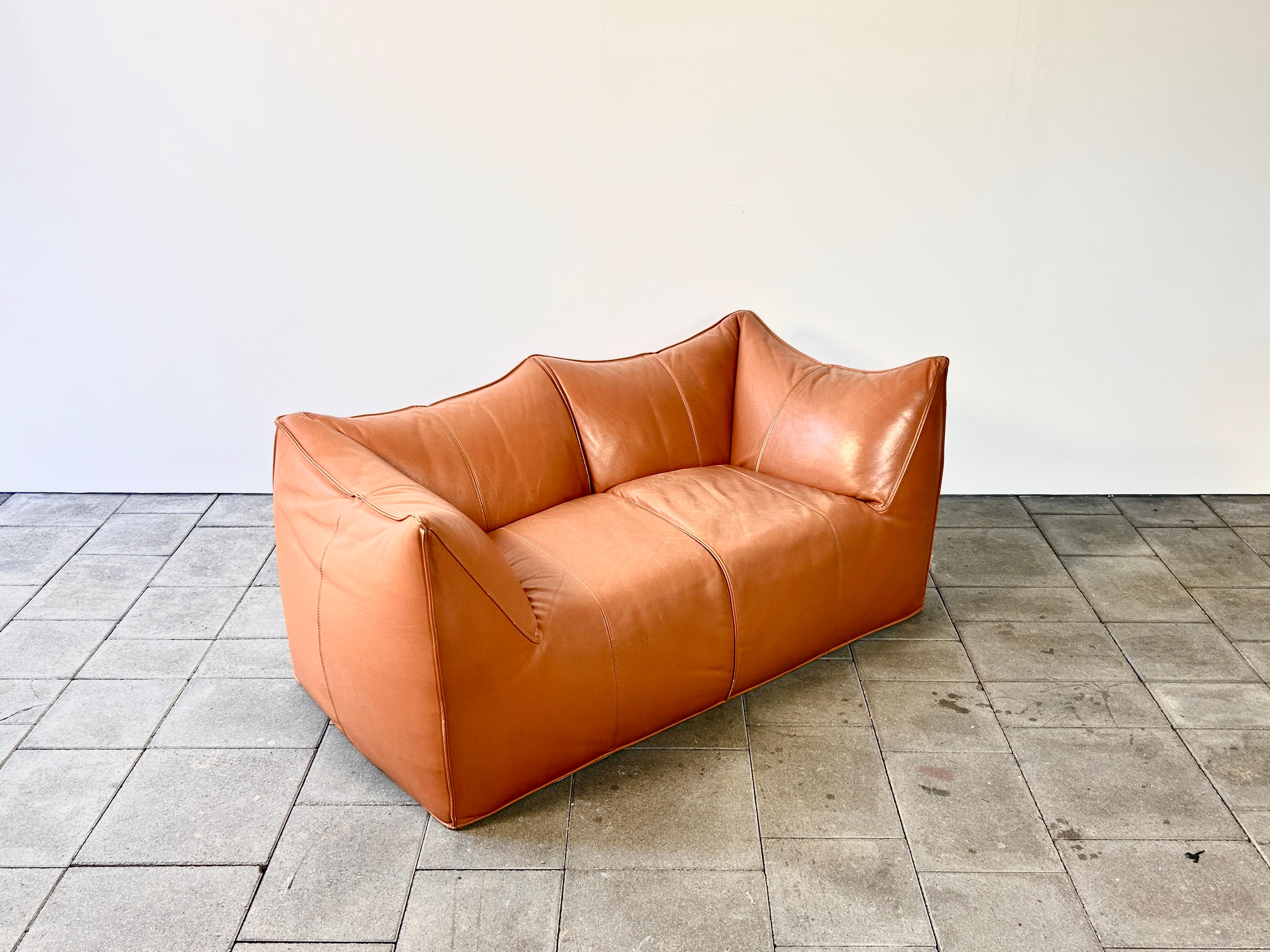 Le Bambole Leather Sofa Design Mario Bellini 1978 for B&B Italia  For Sale 2