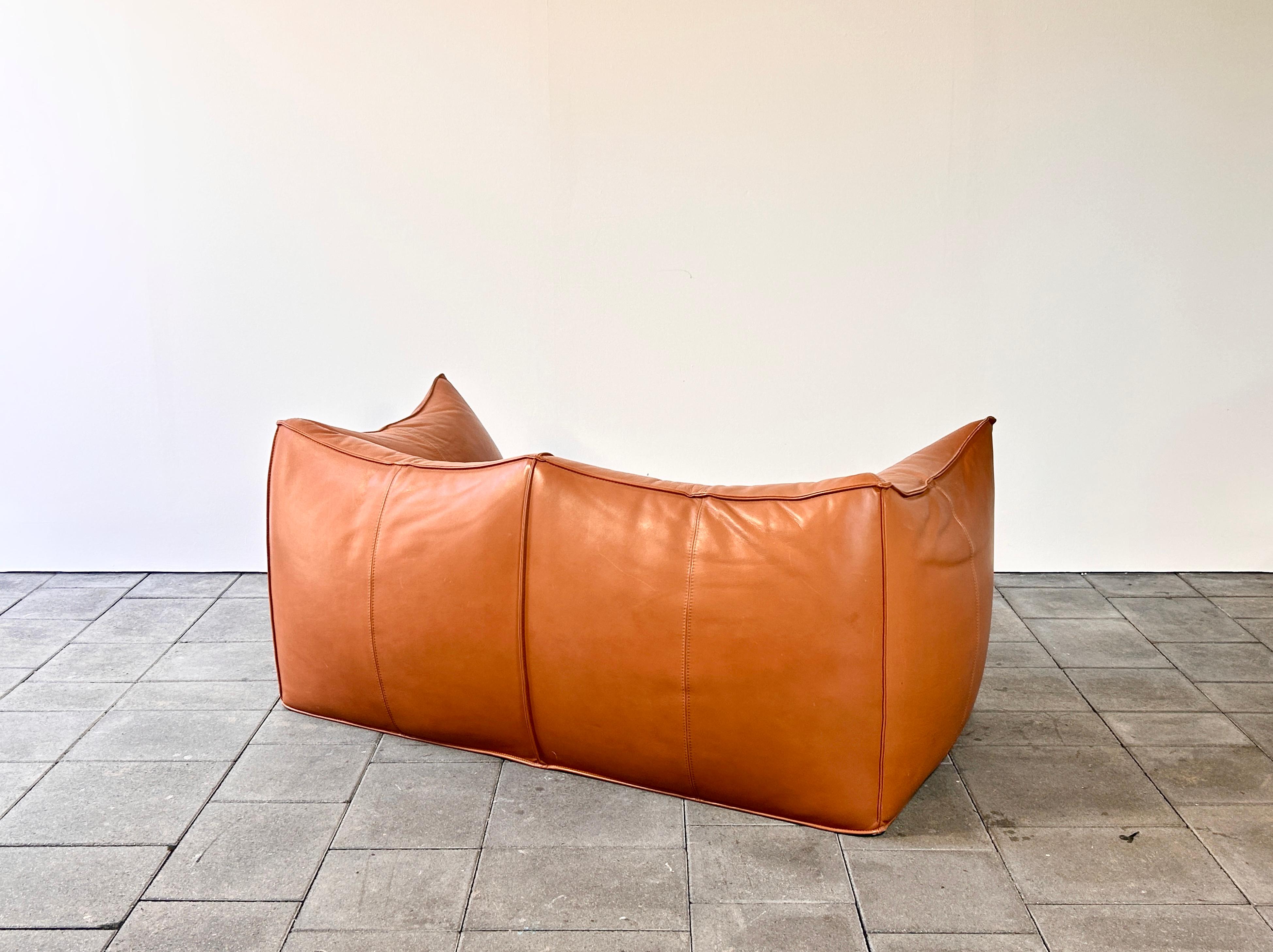 20th Century Le Bambole Leather Sofa Design Mario Bellini 1978 for B&B Italia  For Sale