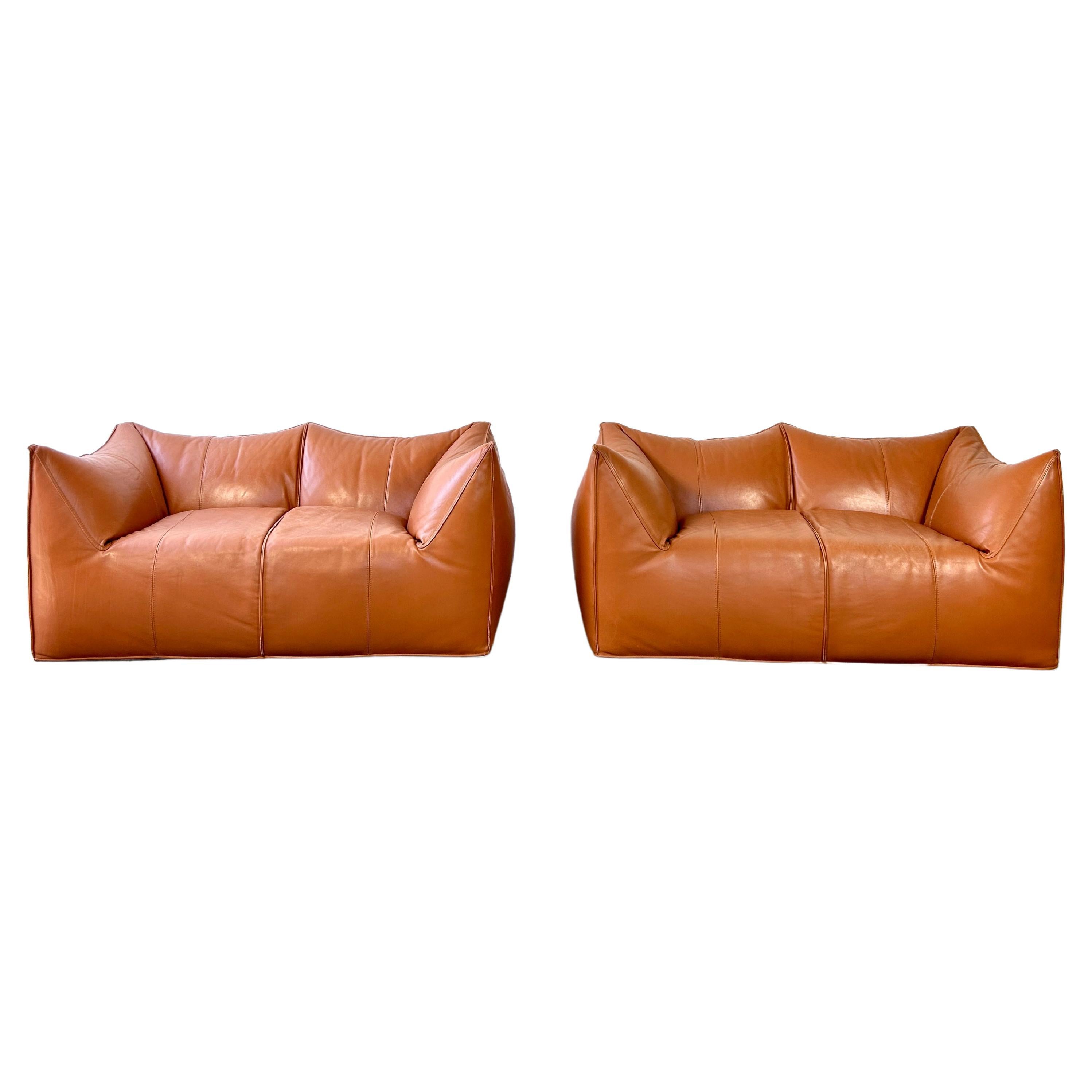 Le Bambole Leather Sofa Design Mario Bellini 1978 for B&B Italia 