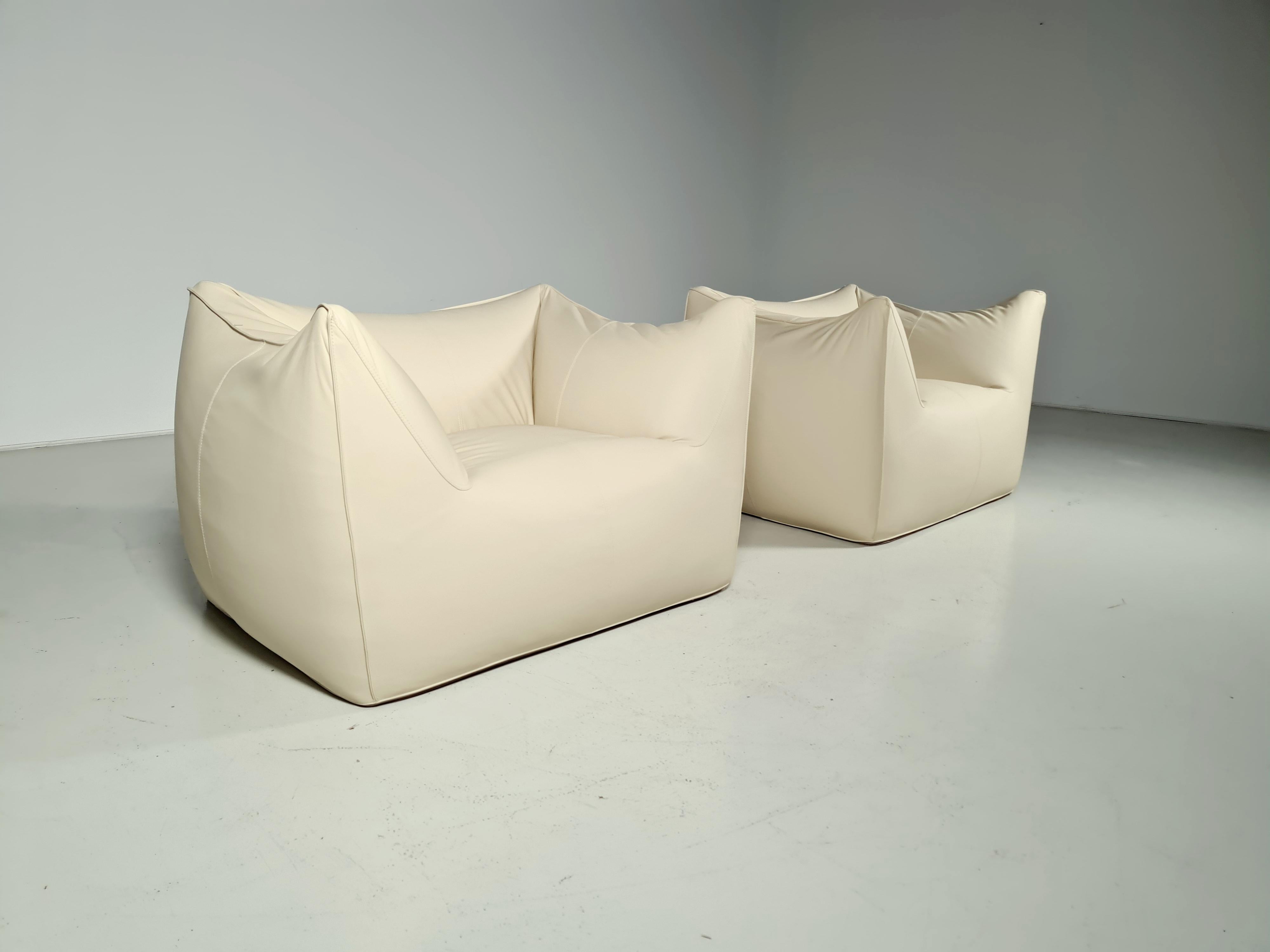 Mid-Century Modern Le Bambole Lounge Chairs by Mario Bellini for B&B Italia, 1970s