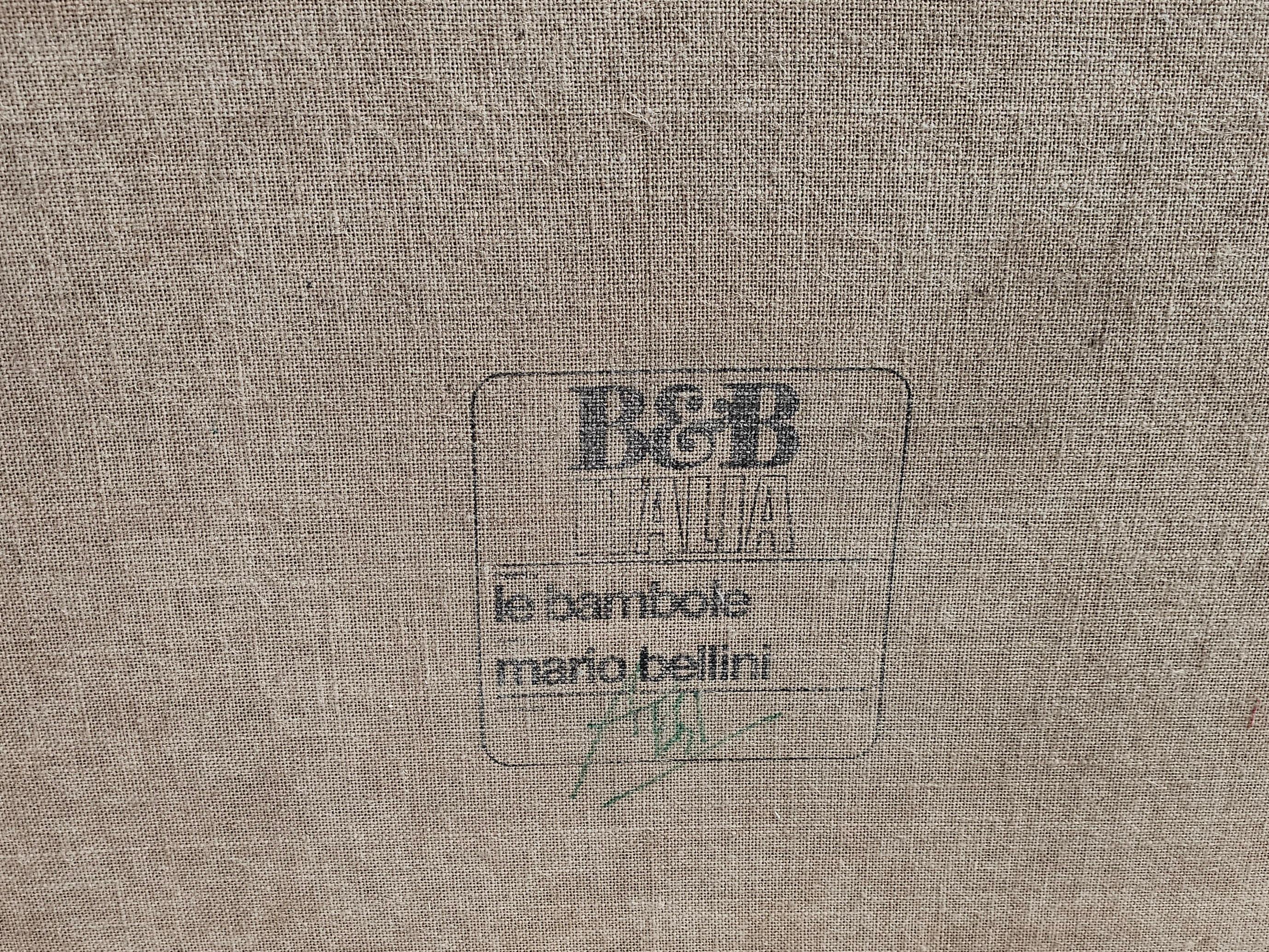 Le Bambole Lounge Chairs in pink chenille by Mario Bellini for C&B Italia, 1970s For Sale 4