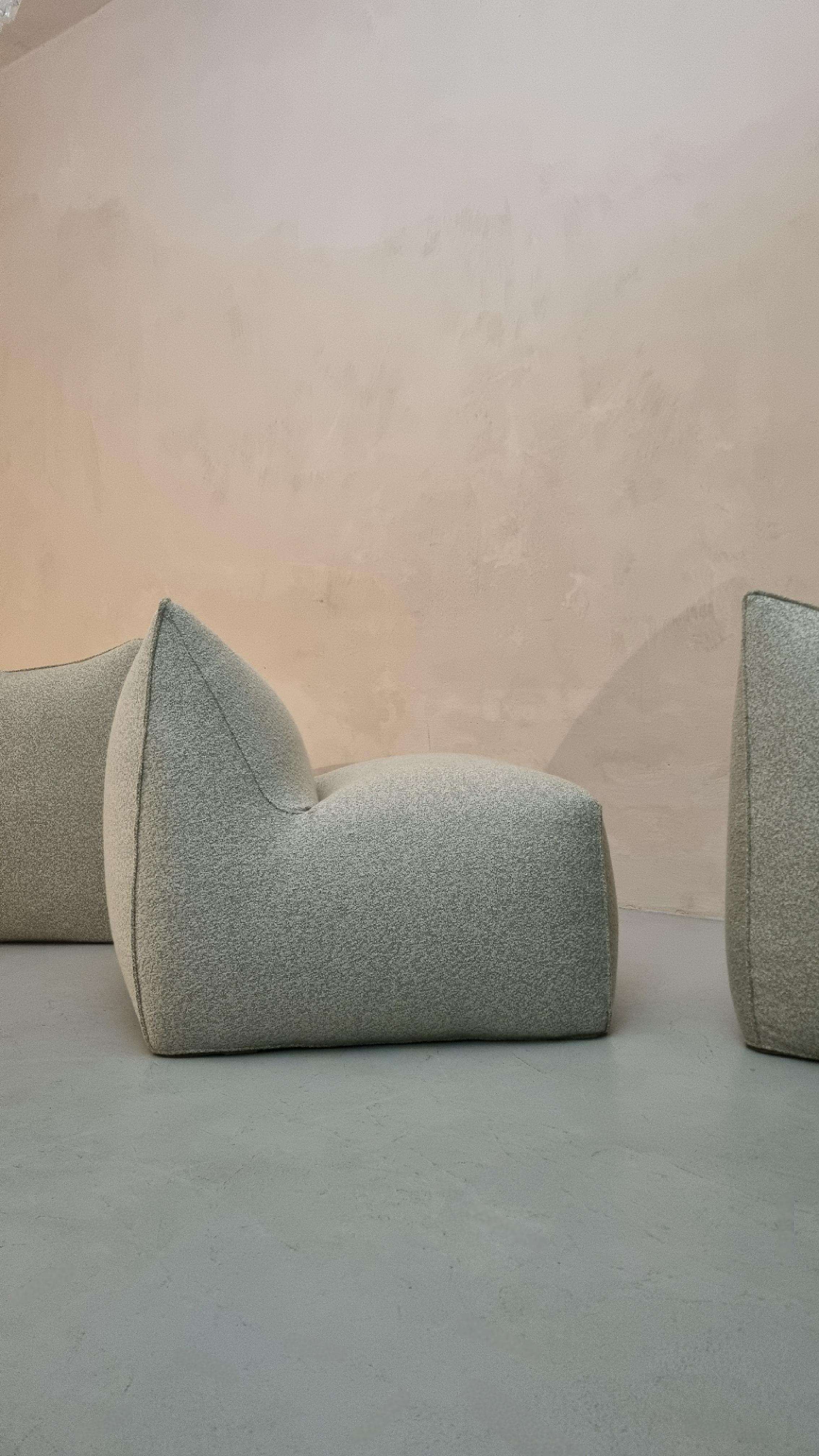 Le Bambole  sofá modular 3 plazas de Mario Bellini para B&b Italia 1972 Tela en venta