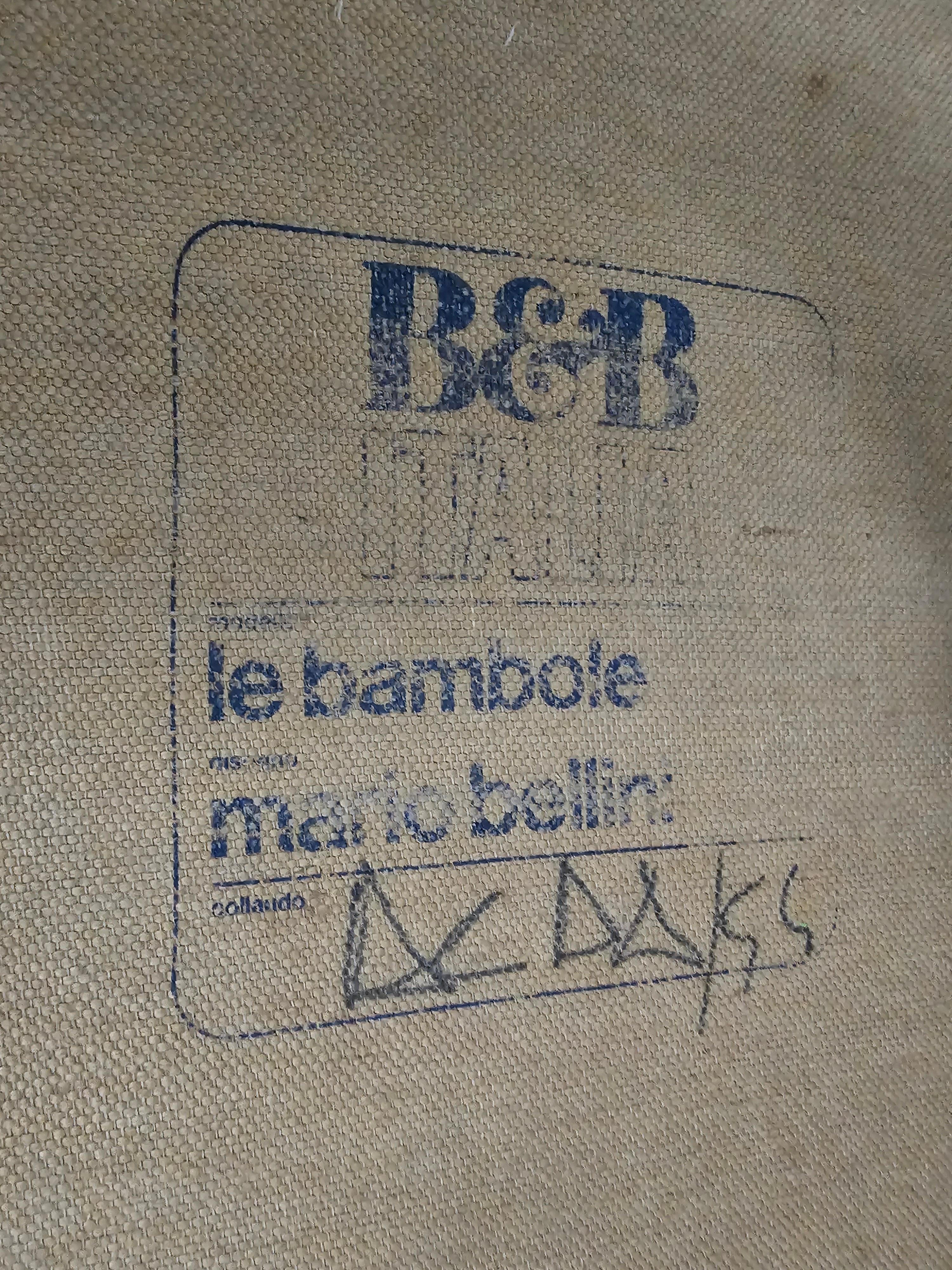 Le Bambole sand color Sectional Sofa by Mario Bellni for B&B Italia, 1970s For Sale 4