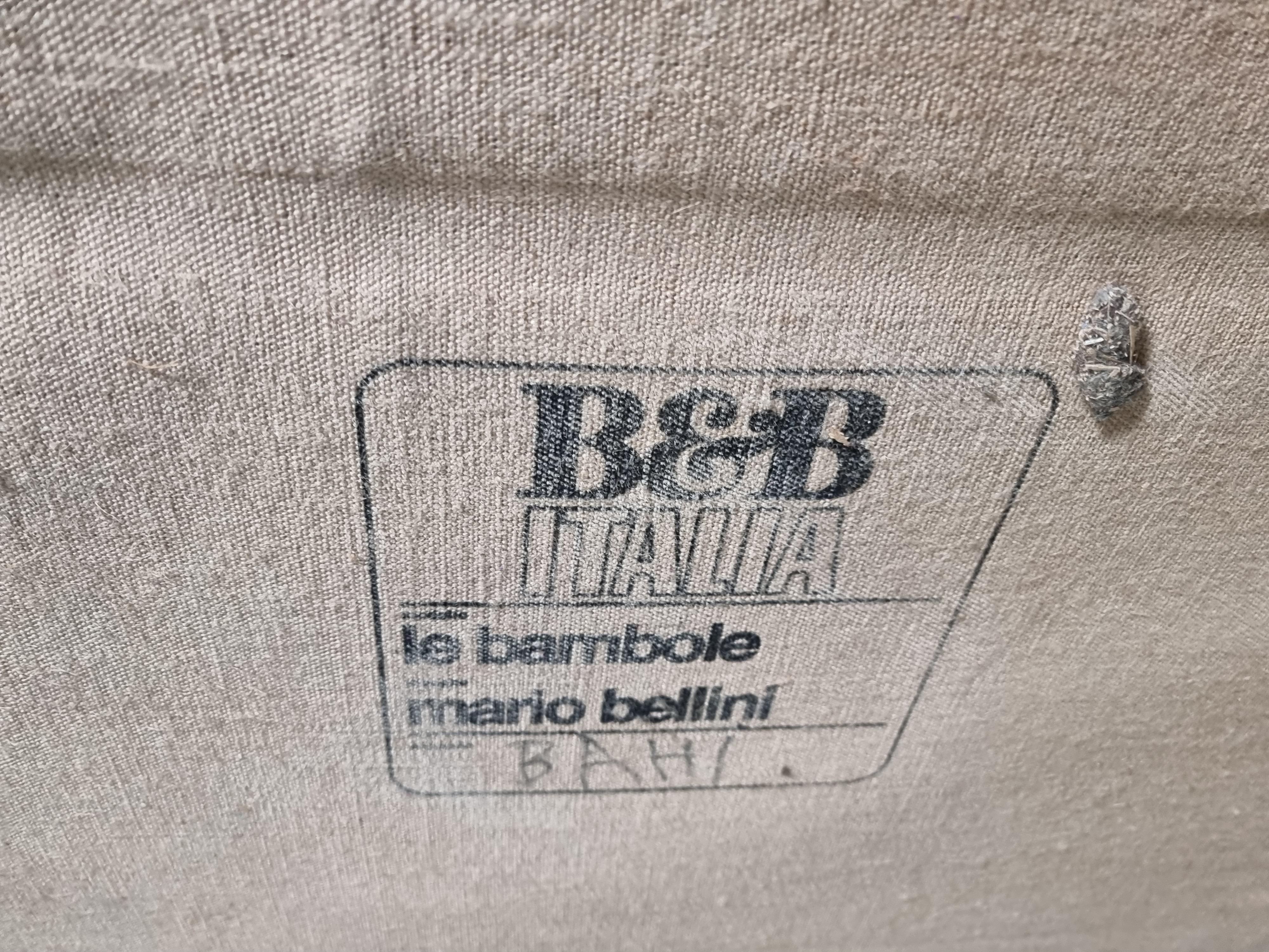 Le Bambole Sectional Sofa by Mario Bellni for B&B Italia, 1970s For Sale 3