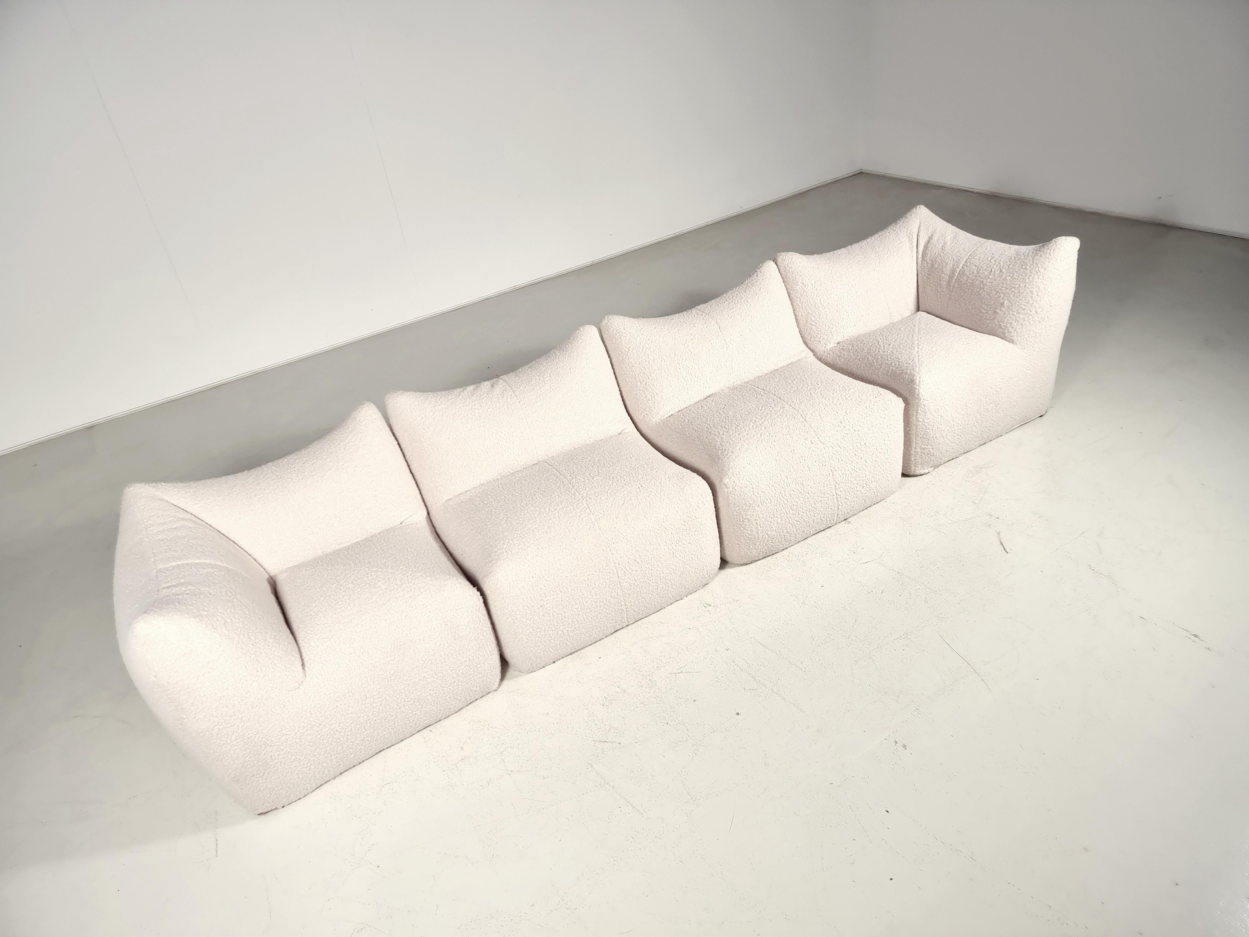 Le Bambole sectional sofa by Mario Bellini for B&B Italia, 1970s. The Bambole is an iconic piece of Italian design. It was awarded the 1979 'Compasso d'Oro' award. An example of Le Bambole is included in MoMA's permanent collection. It's well known
