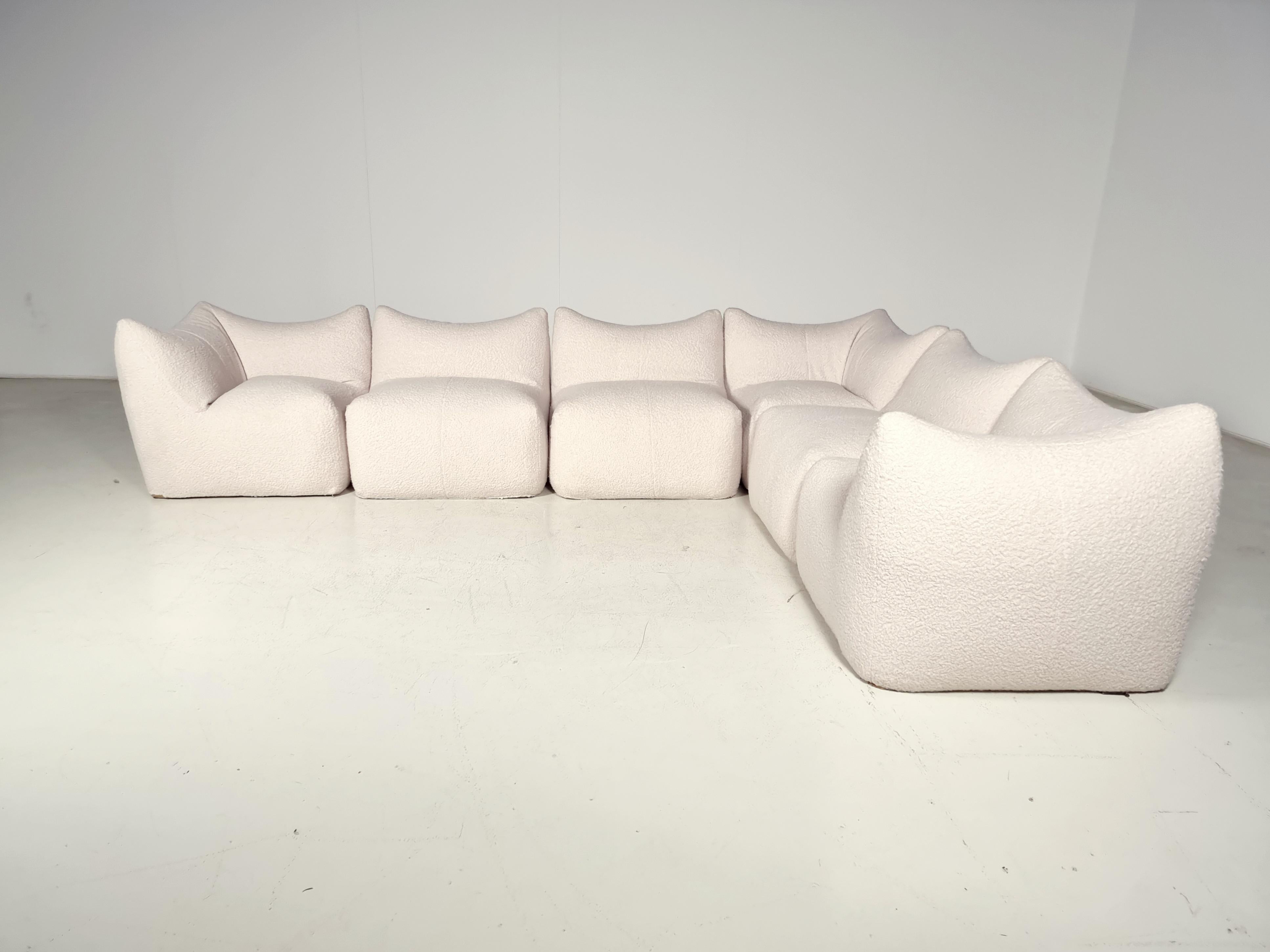 Mid-Century Modern Le Bambole Sectional Sofa by Mario Bellni for B&B Italia, 1970s