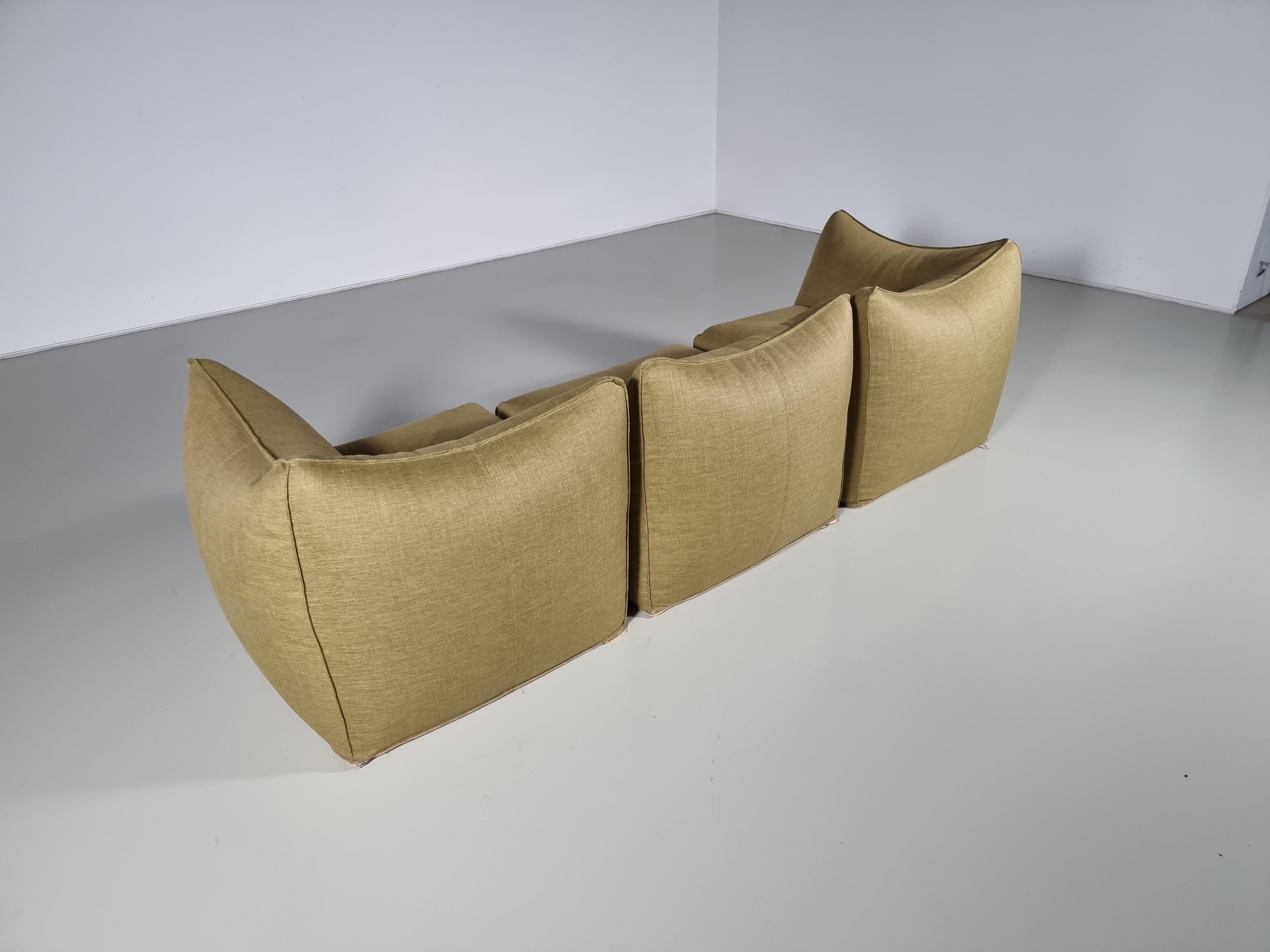 Italian Le Bambole Sectional Sofa by Mario Bellni for B&B Italia, 1970s For Sale