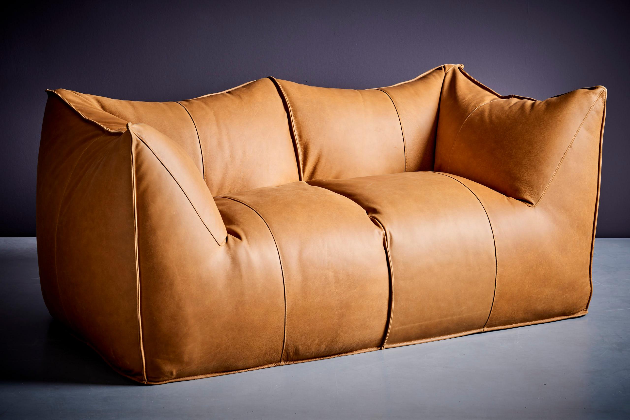 Mid-Century Modern Le Bambole Settee / 2-Seat Sofa by Mario Bellini for B&B Italia, Italy, 1970s For Sale
