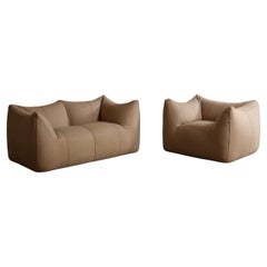 Le Bambole sofa and lounge chair By Mario Bellini For B&B Italia, 1970s