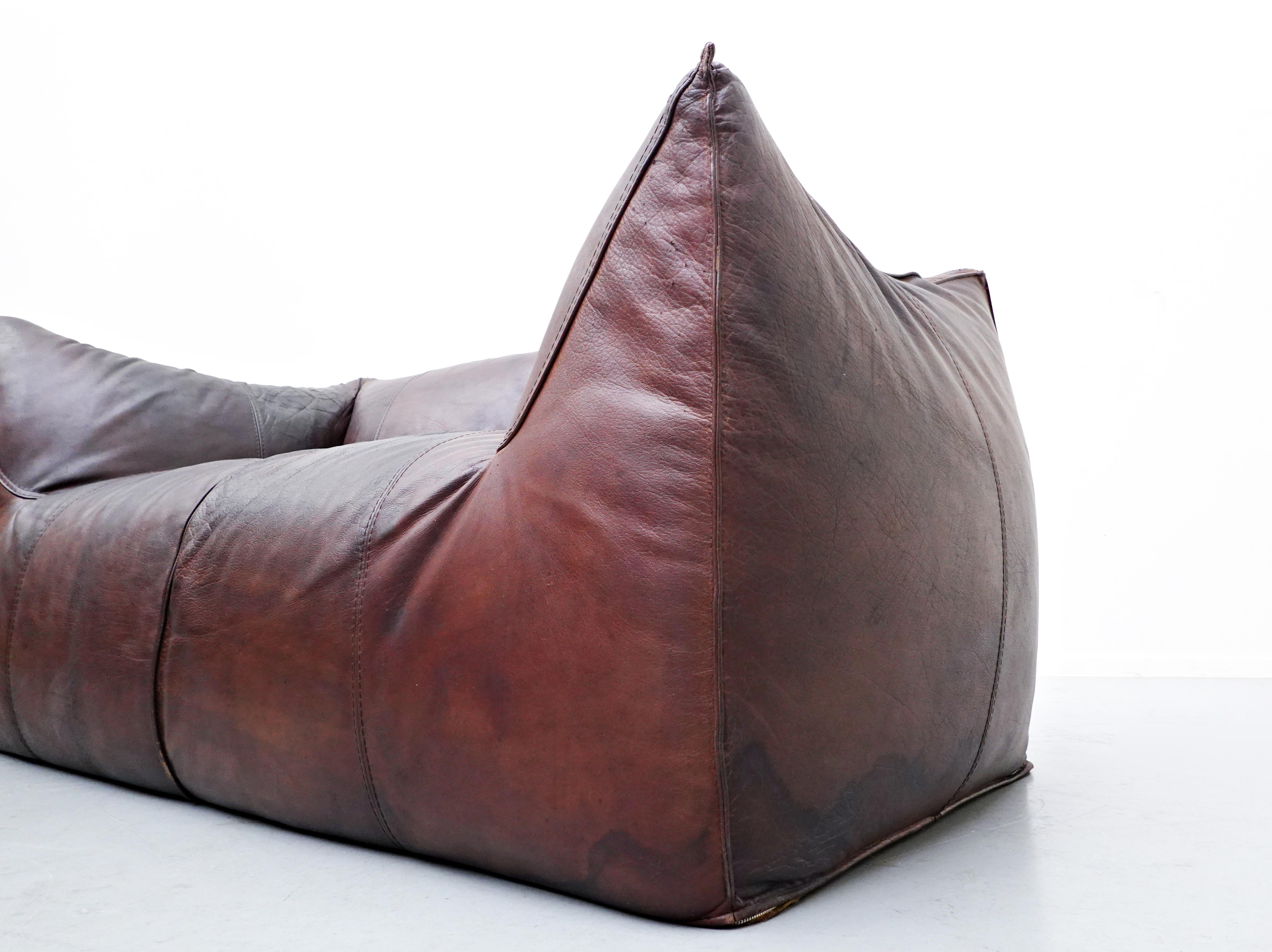 Le Bambole Leather Sofa by Mario Bellini for B&B Italia, 1970s 6