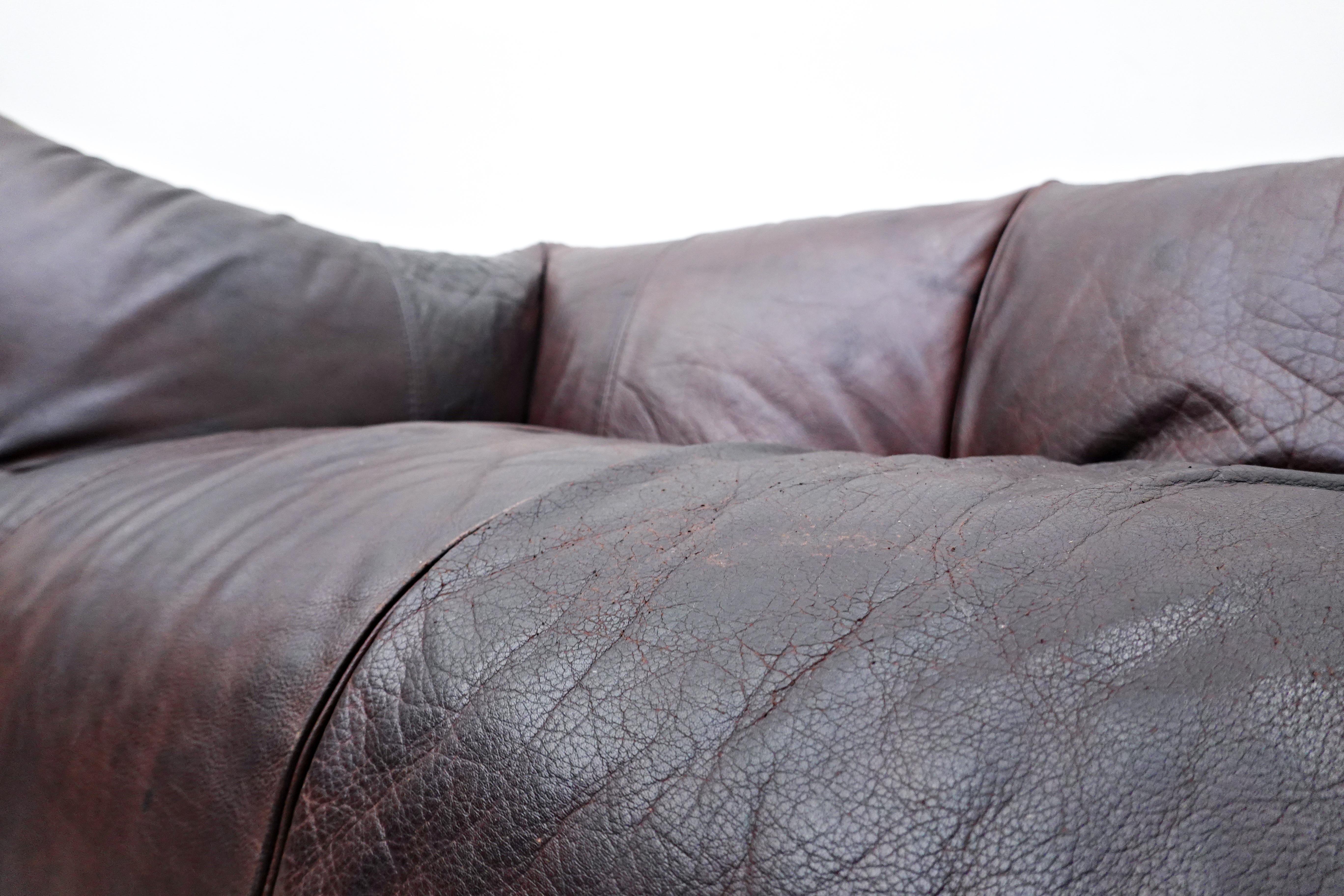 Le Bambole Leather Sofa by Mario Bellini for B&B Italia, 1970s 7