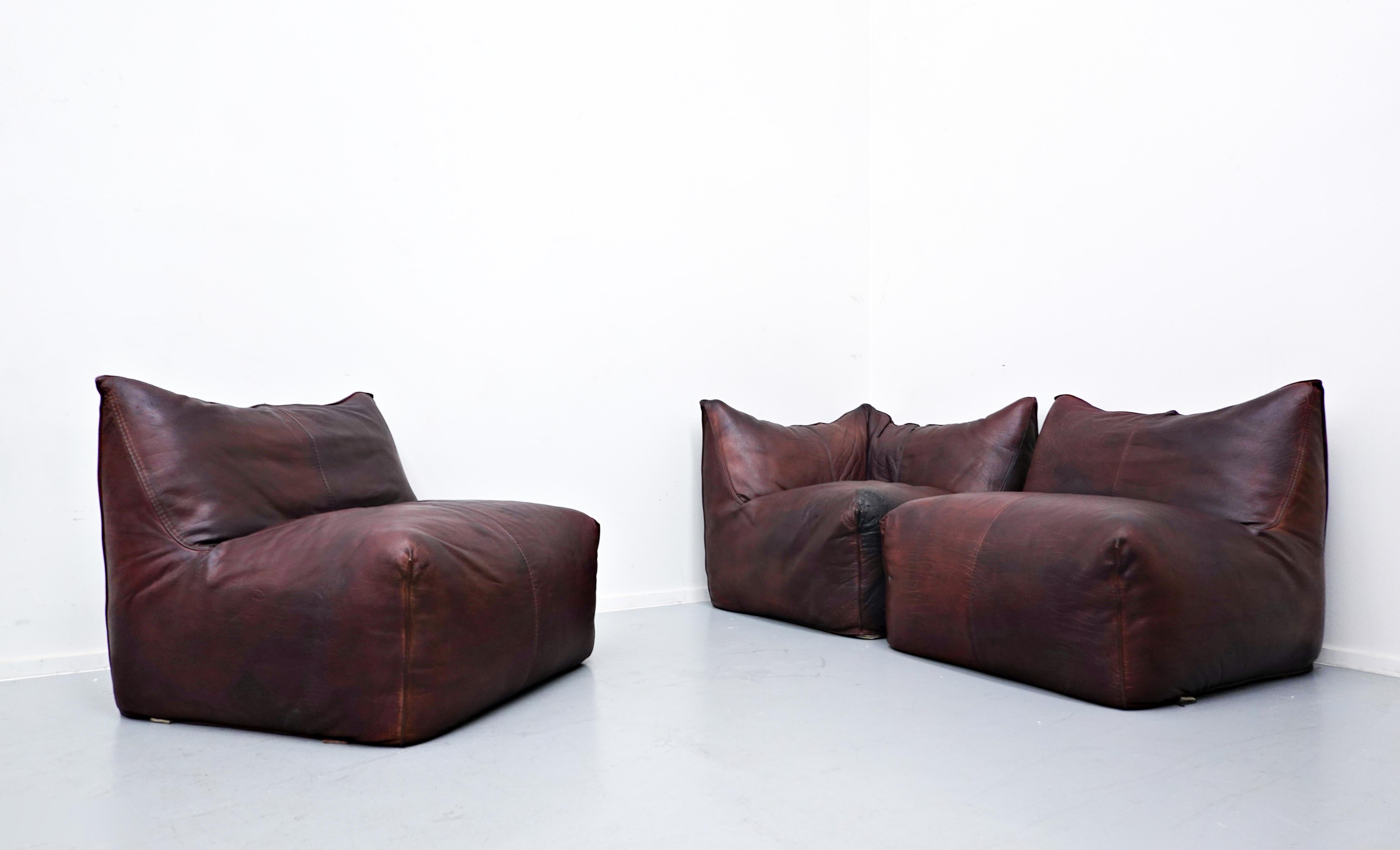 Le Bambole Leather Sofa by Mario Bellini for B&B Italia, 1970s 10
