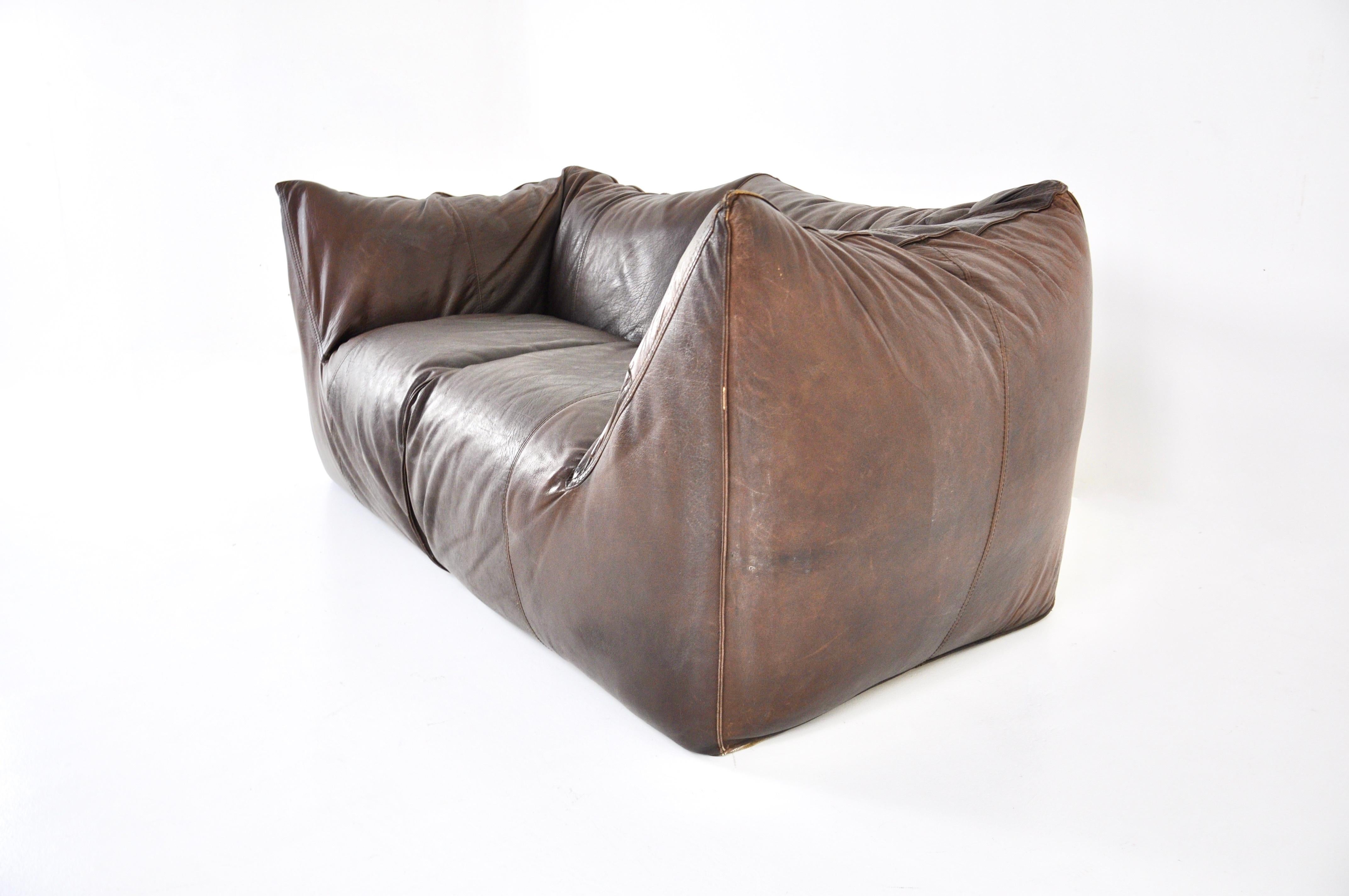 Sofa „Le Bambole“ von Mario Bellini für B&B Italia, 1970er Jahre (Leder) im Angebot