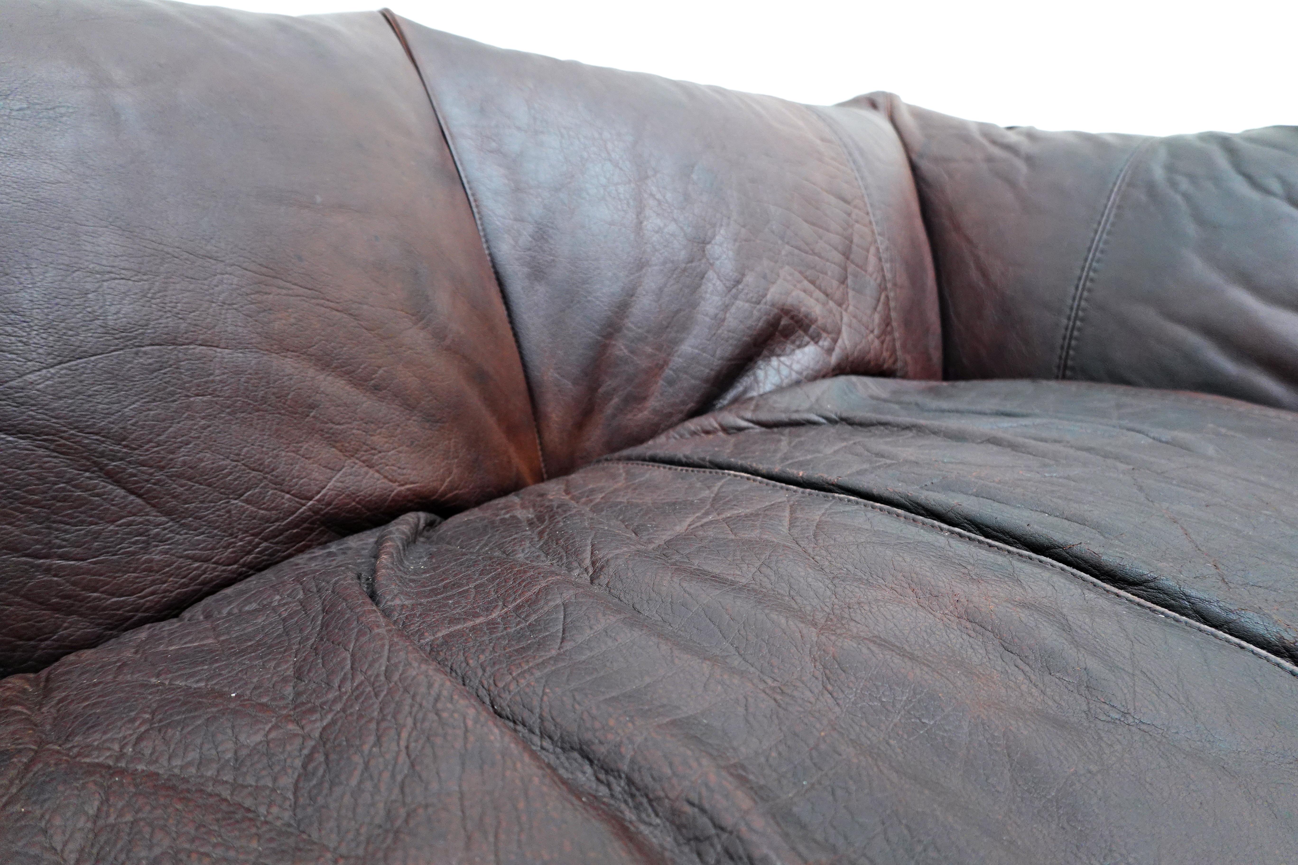 Le Bambole Leather Sofa by Mario Bellini for B&B Italia, 1970s 2