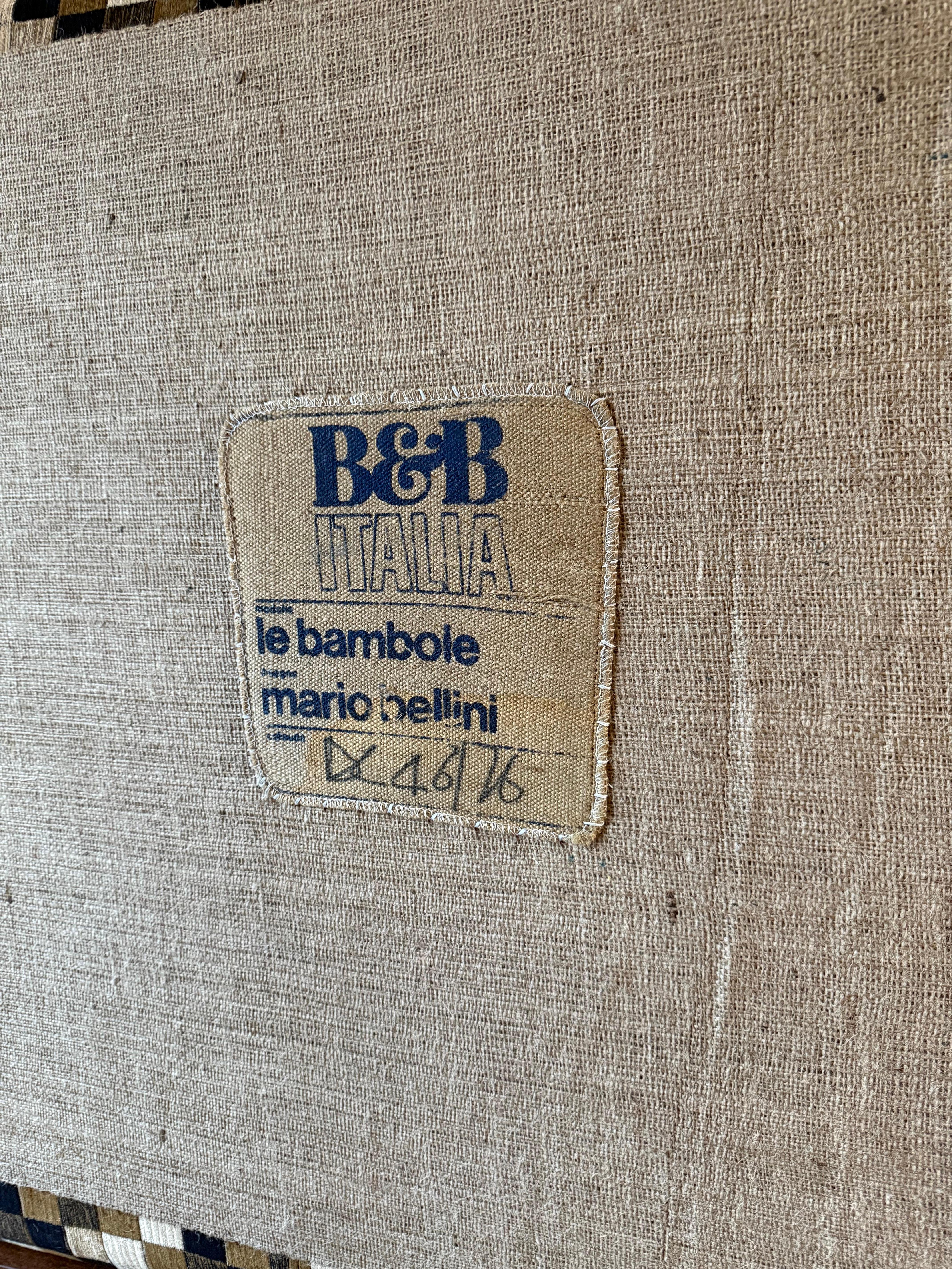 Sofá Le Bambole de Mario Bellini para B&B Italia, 1976 en venta 5