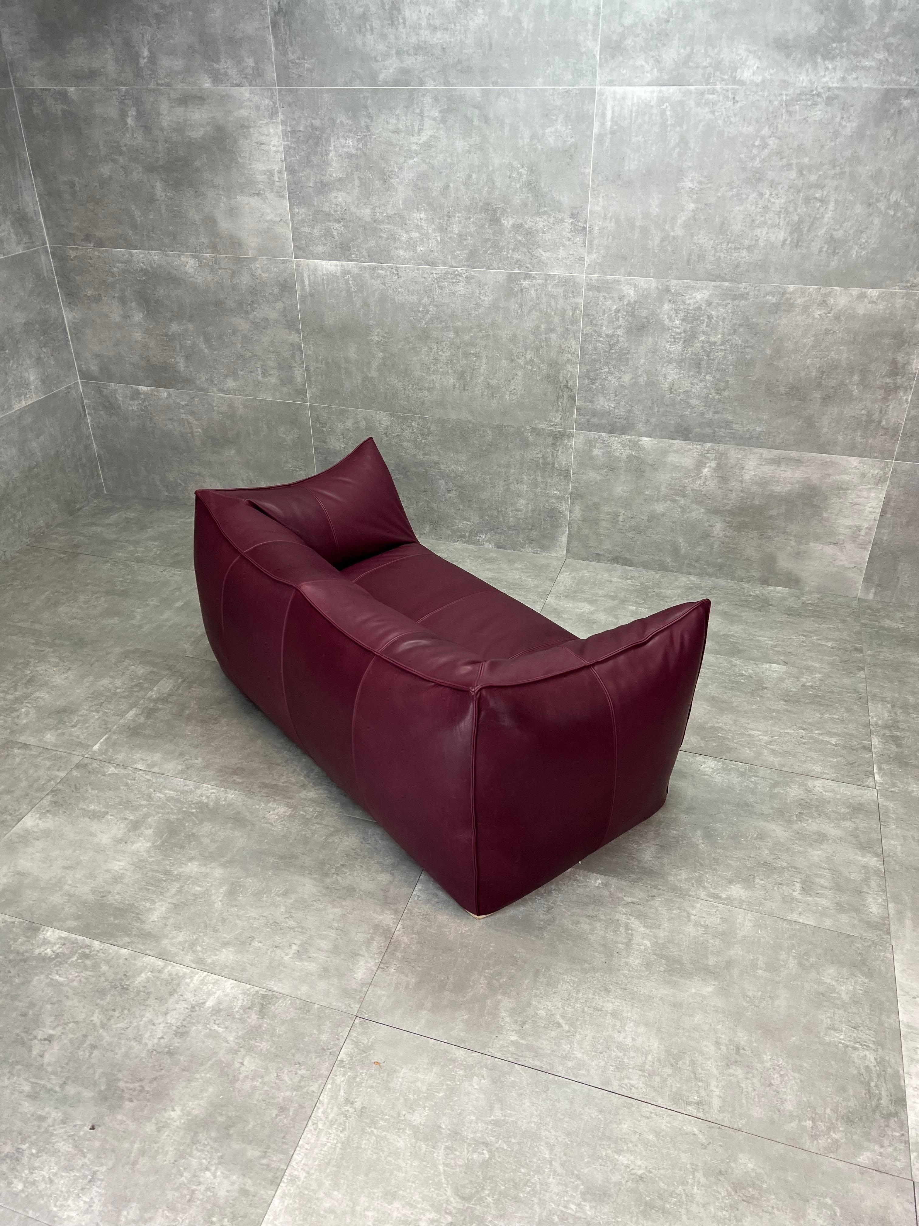 Leather ''Le Bambole'' sofa by Mario Bellini for C&B Italia, 1960s For Sale
