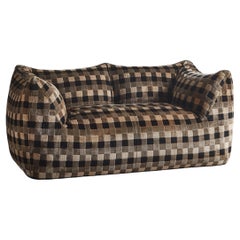 Vintage Le Bambole Sofa in Original Checkered Velvet by Mario Bellini for B&B Italia