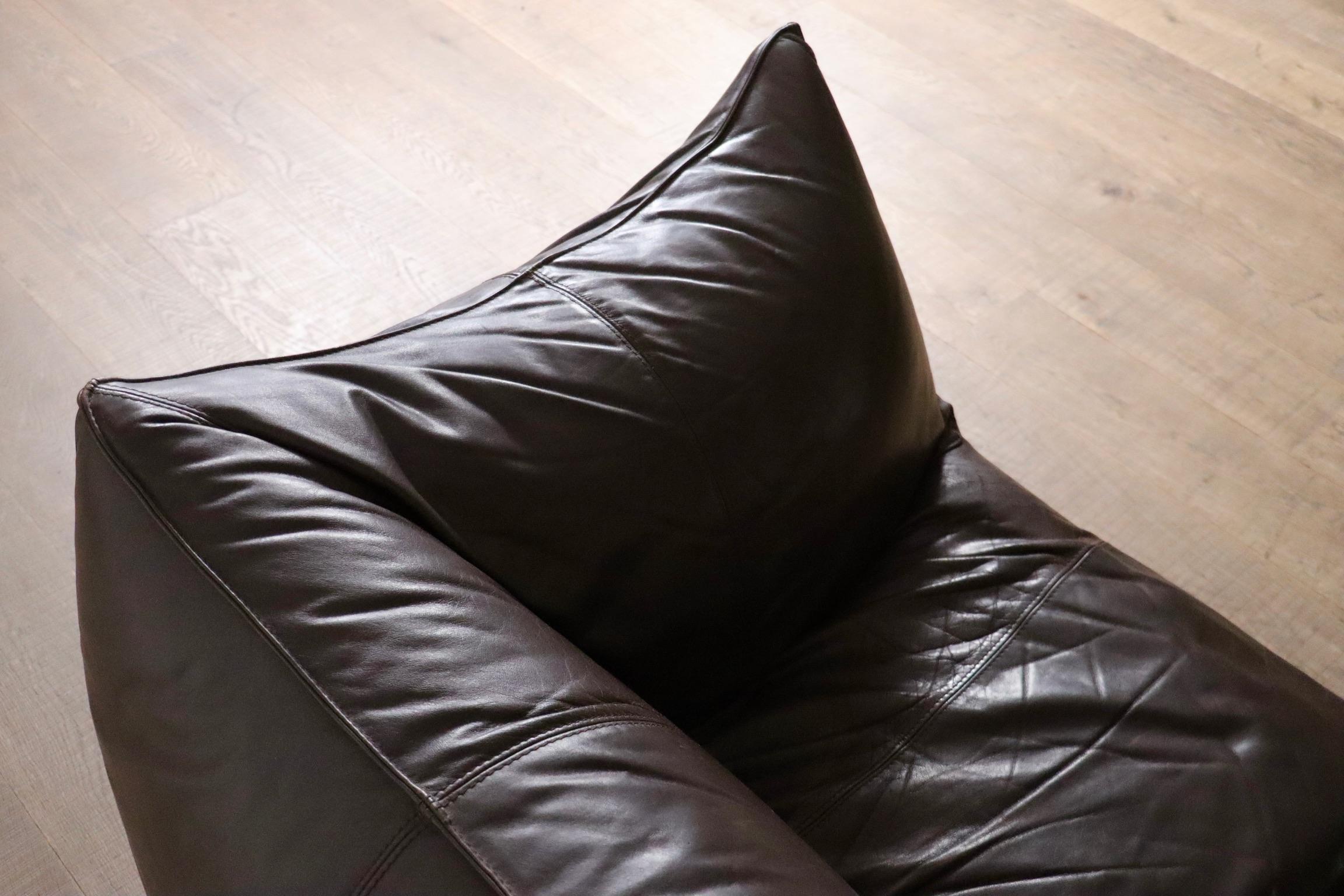 Le Bambole Sofa in Original-Leder von Mario Bellini für B&B Italia, 1970er Jahre (Samt) im Angebot