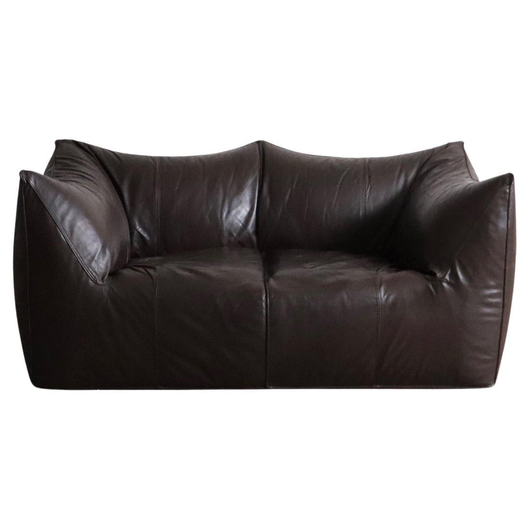 Le Bambole Sofa in Original-Leder von Mario Bellini für B&B Italia, 1970er Jahre
