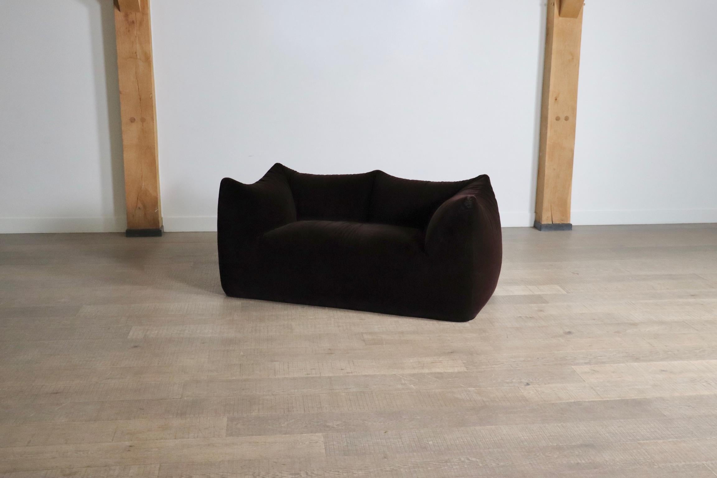 Le Bambole Sofa In Original Mohair Velvet By Mario Bellini For B&B Italia, 1970s 7