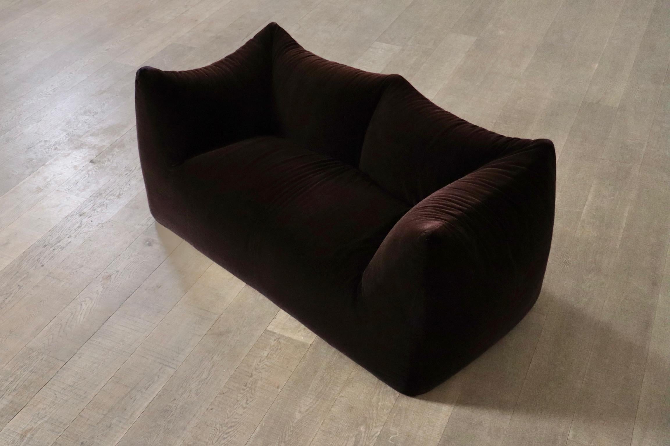 Le Bambole Sofa In Original Mohair Velvet By Mario Bellini For B&B Italia, 1970s 8
