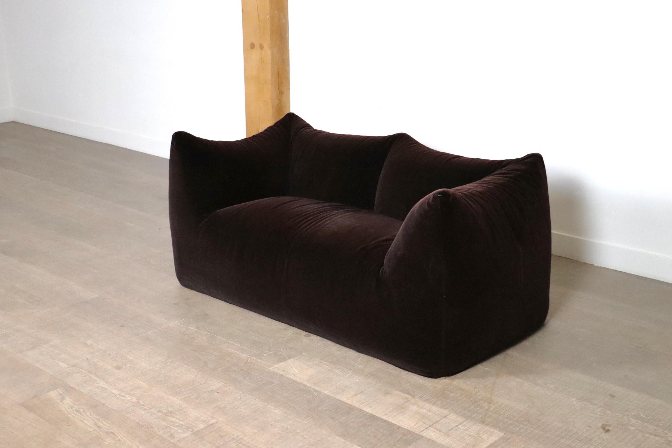 Le Bambole Sofa In Original Mohair Velvet By Mario Bellini For B&B Italia, 1970s 10
