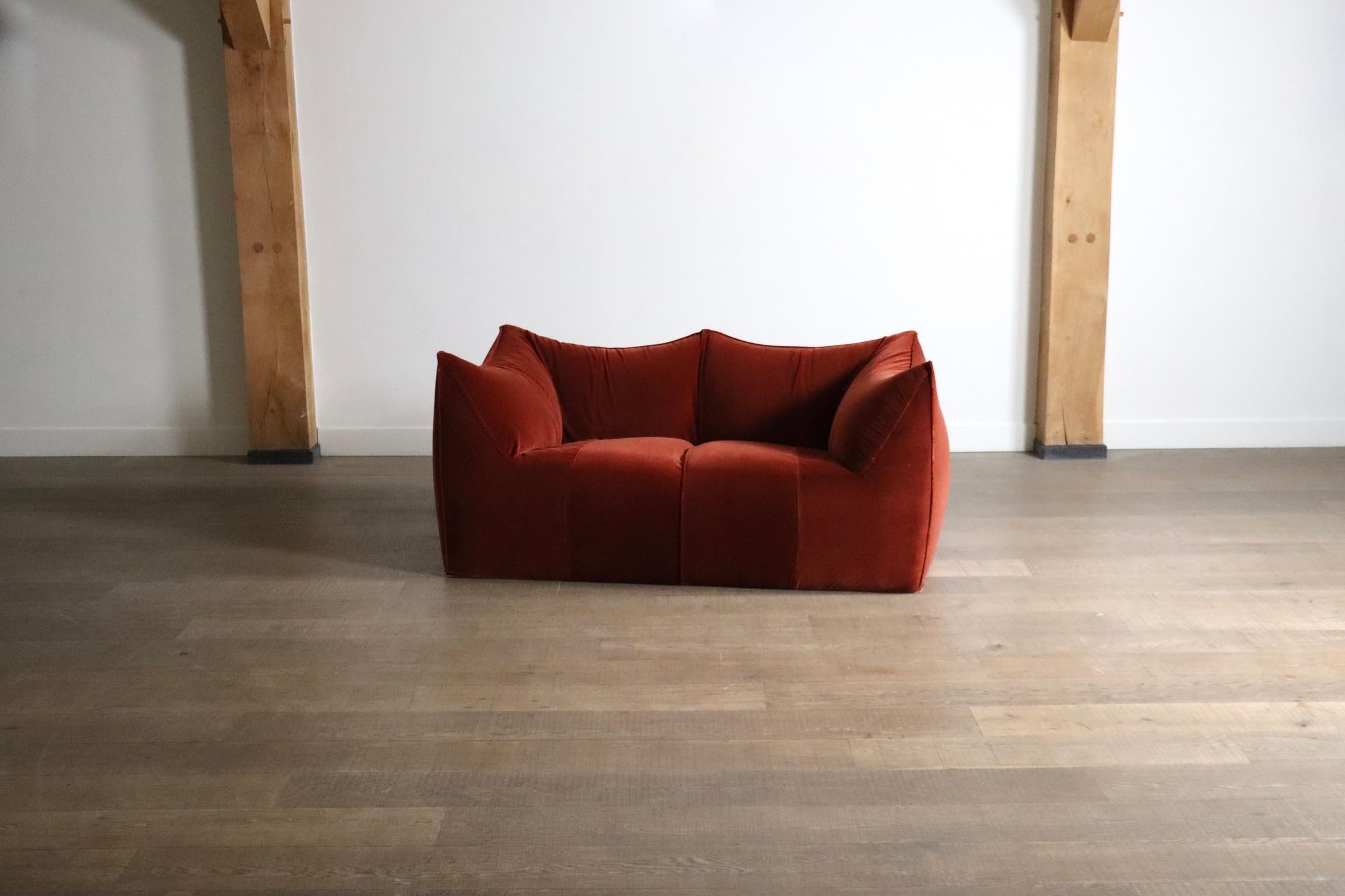 Le Bambole Sofa aus Samt von Mario Bellini für B&B Italia, 1970er Jahre im Angebot 6