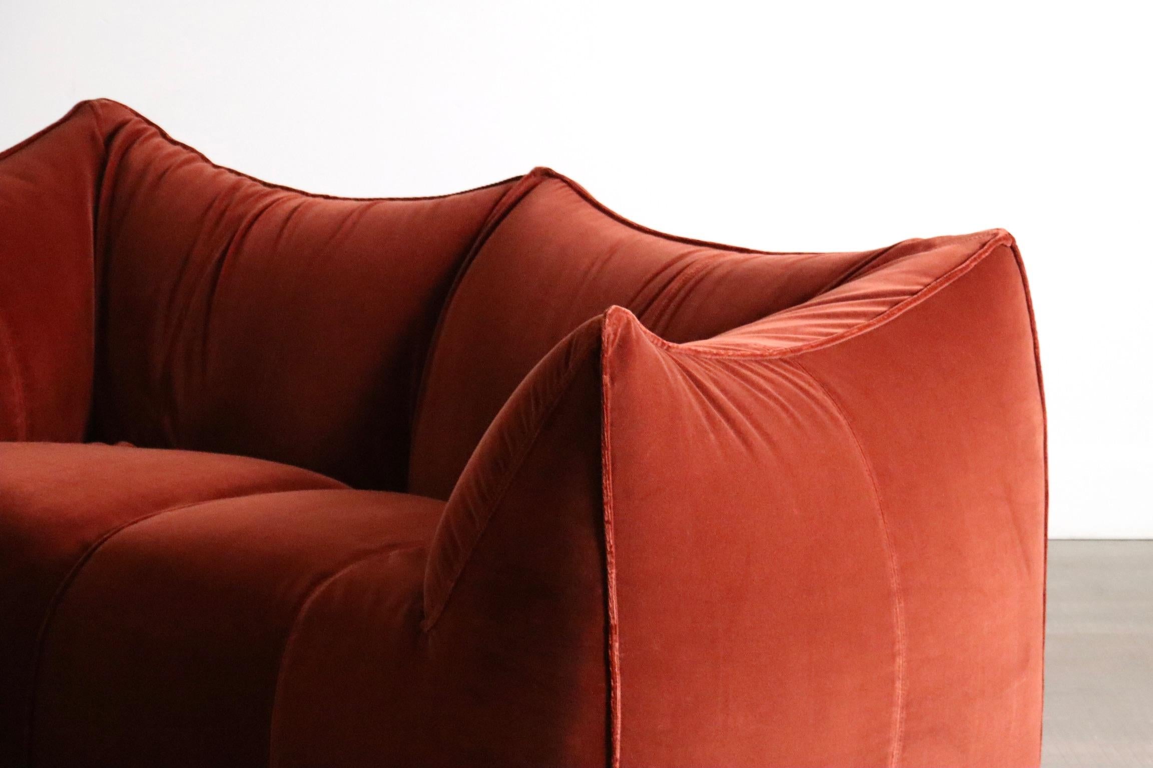 Le Bambole Sofa aus Samt von Mario Bellini für B&B Italia, 1970er Jahre im Angebot 7