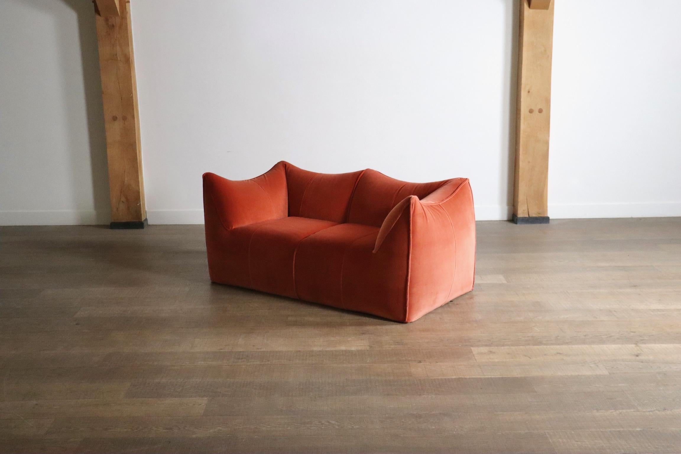 Sofá Le Bambole de terciopelo Por Mario Bellini Para B&B Italia, Década de 1970 en venta 1