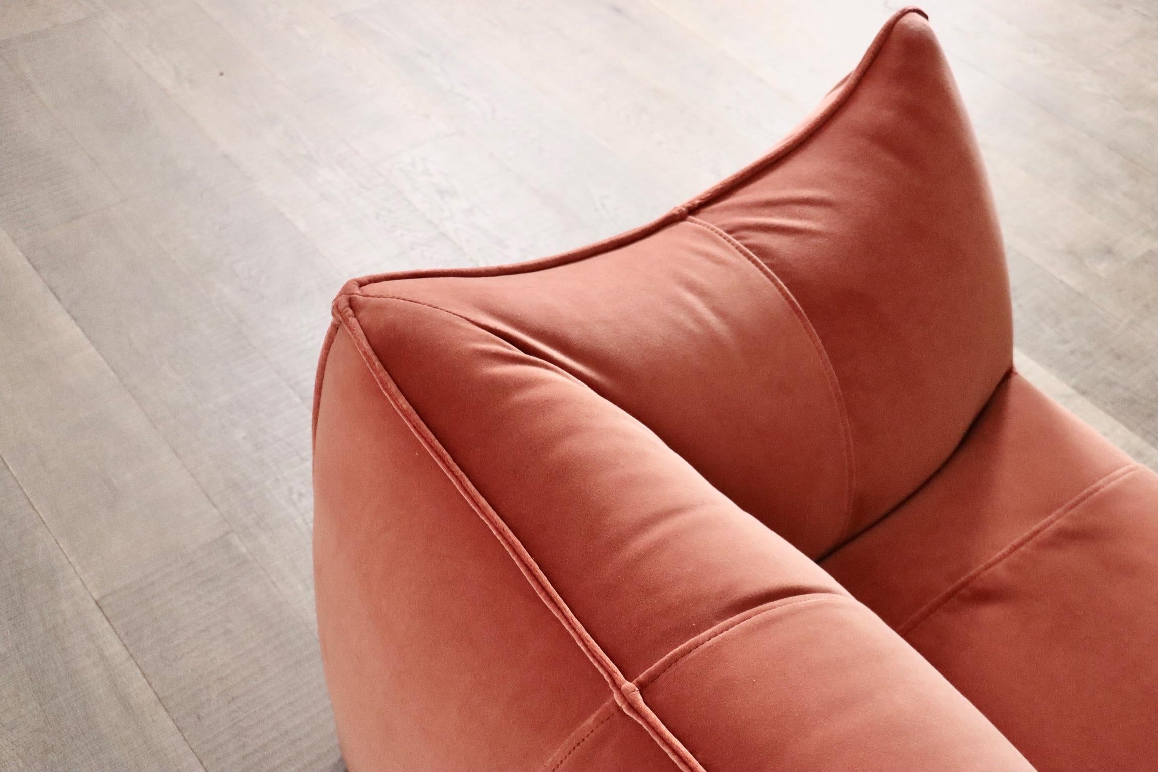 Sofá Le Bambole de terciopelo Por Mario Bellini Para B&B Italia, Década de 1970 en venta 2