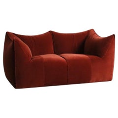 Vintage Le Bambole sofa in velvet By Mario Bellini For B&B Italia, 1970s