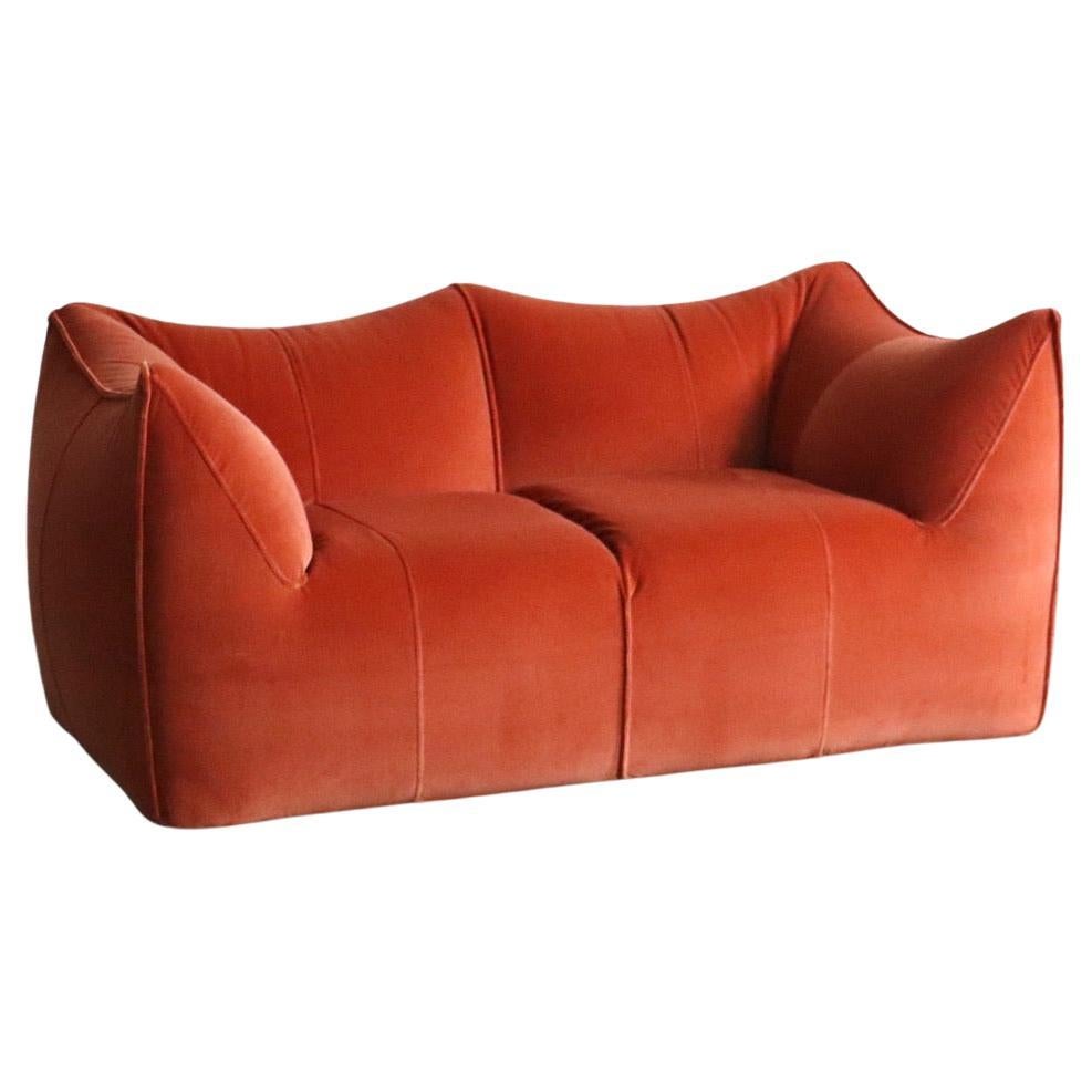 Le Bambole Sofa aus Samt von Mario Bellini für B&B Italia, 1970er Jahre